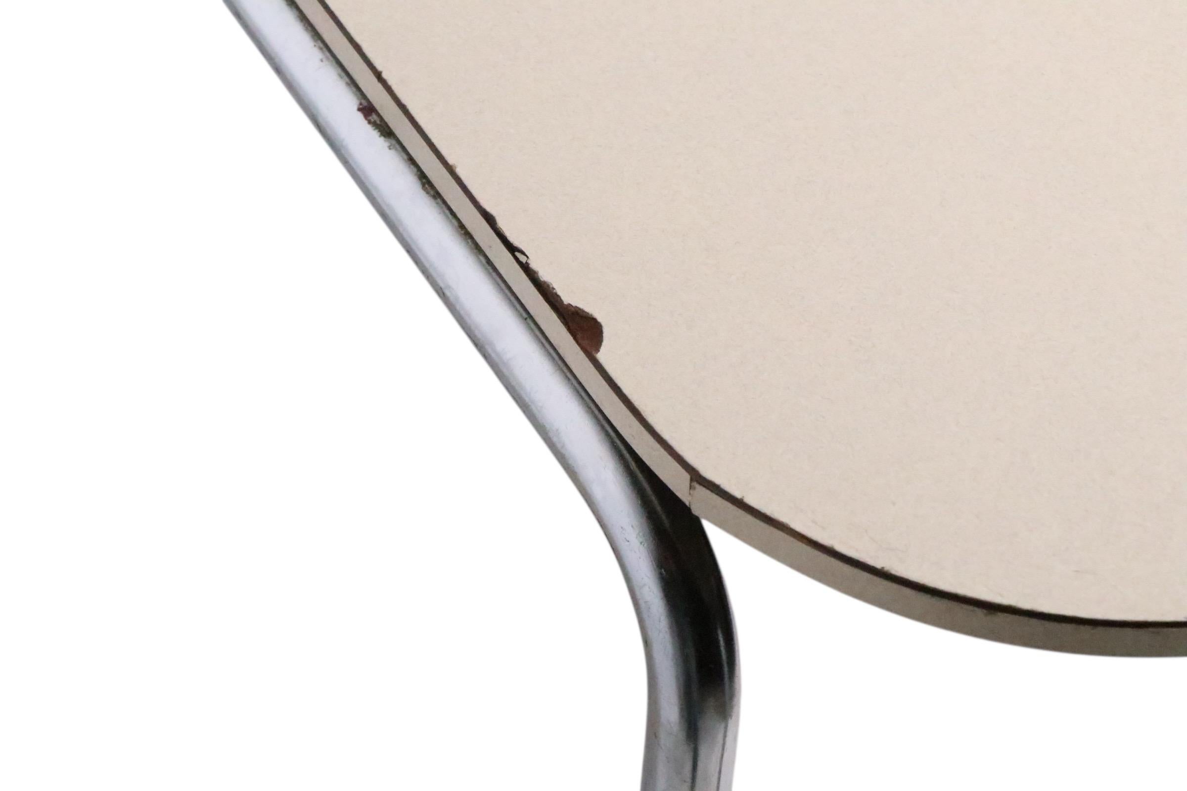 Bauhaus Style Marcel Breuer Designed Cafe Table Model B 10 For Sale 3