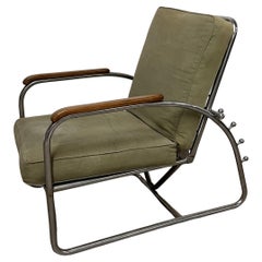 Sedia reclinabile in stile Bauhaus