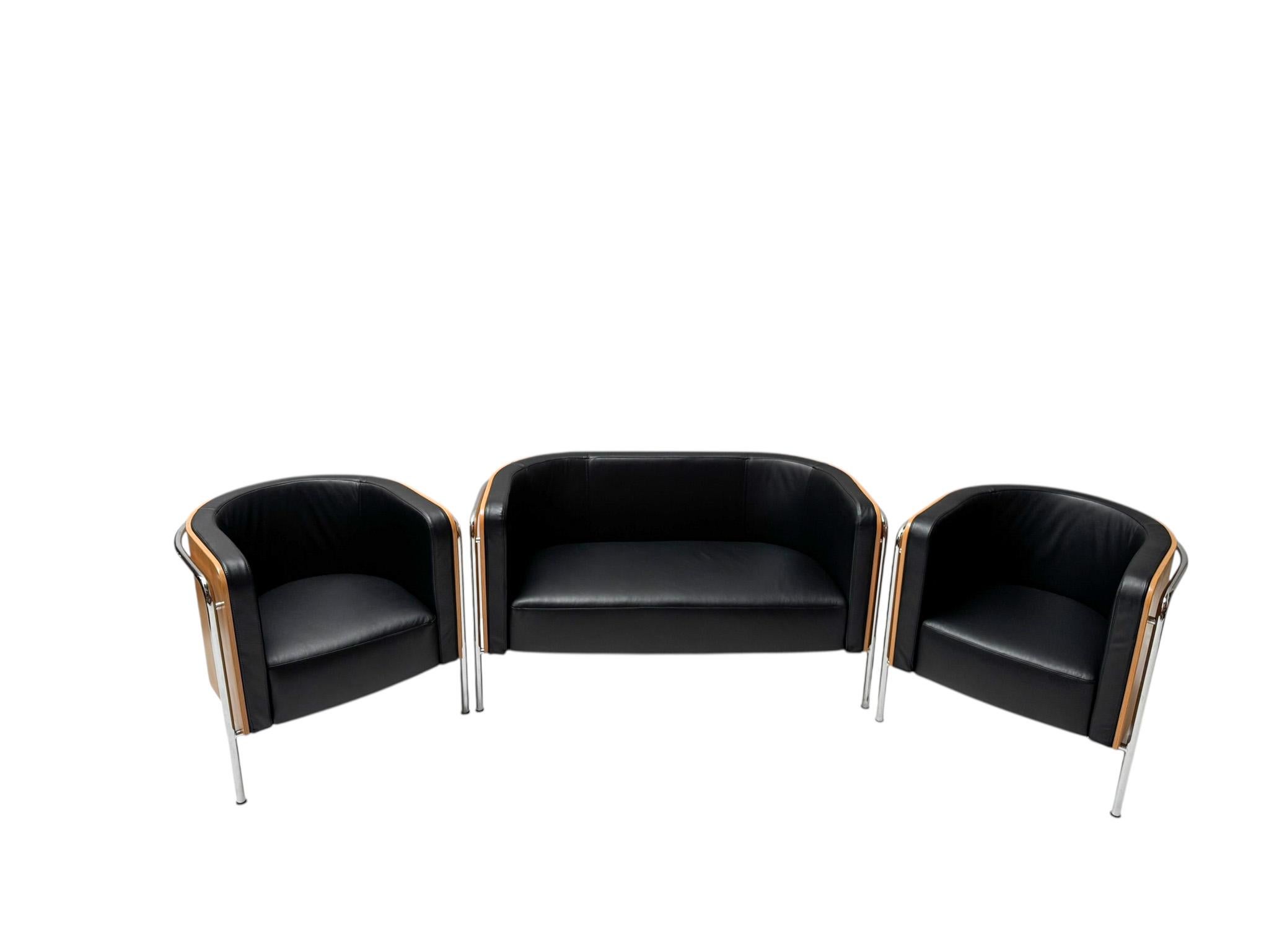 Bauhaus Style S3002 Club Tub Armchairs von Christoph Zschoke für Thonet, 2000er Jahre im Angebot 1