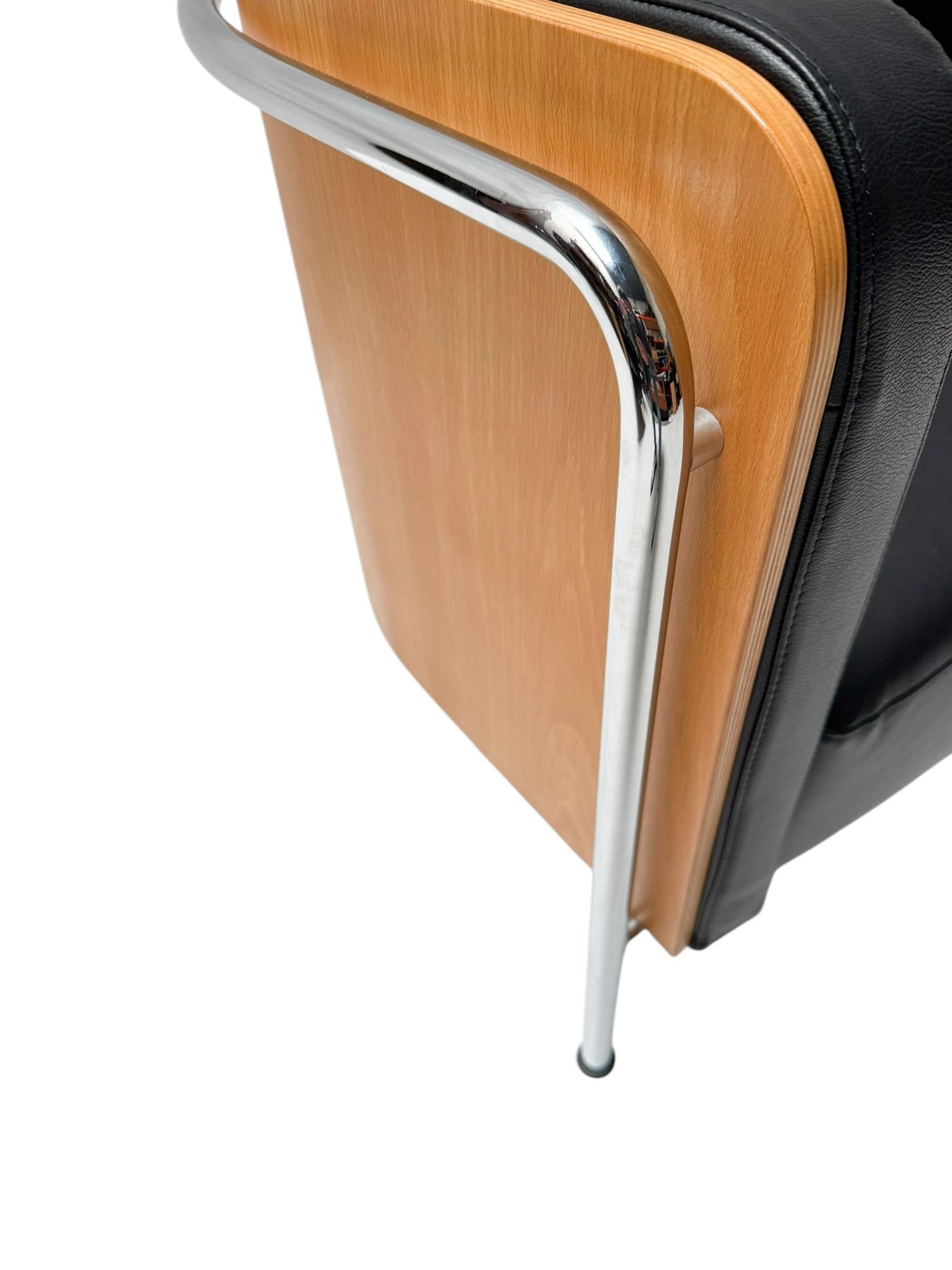 Cuir Canapé-lit S3002 de style Bauhaus par Christophe Zschoke pour Thonet, années 2000 en vente