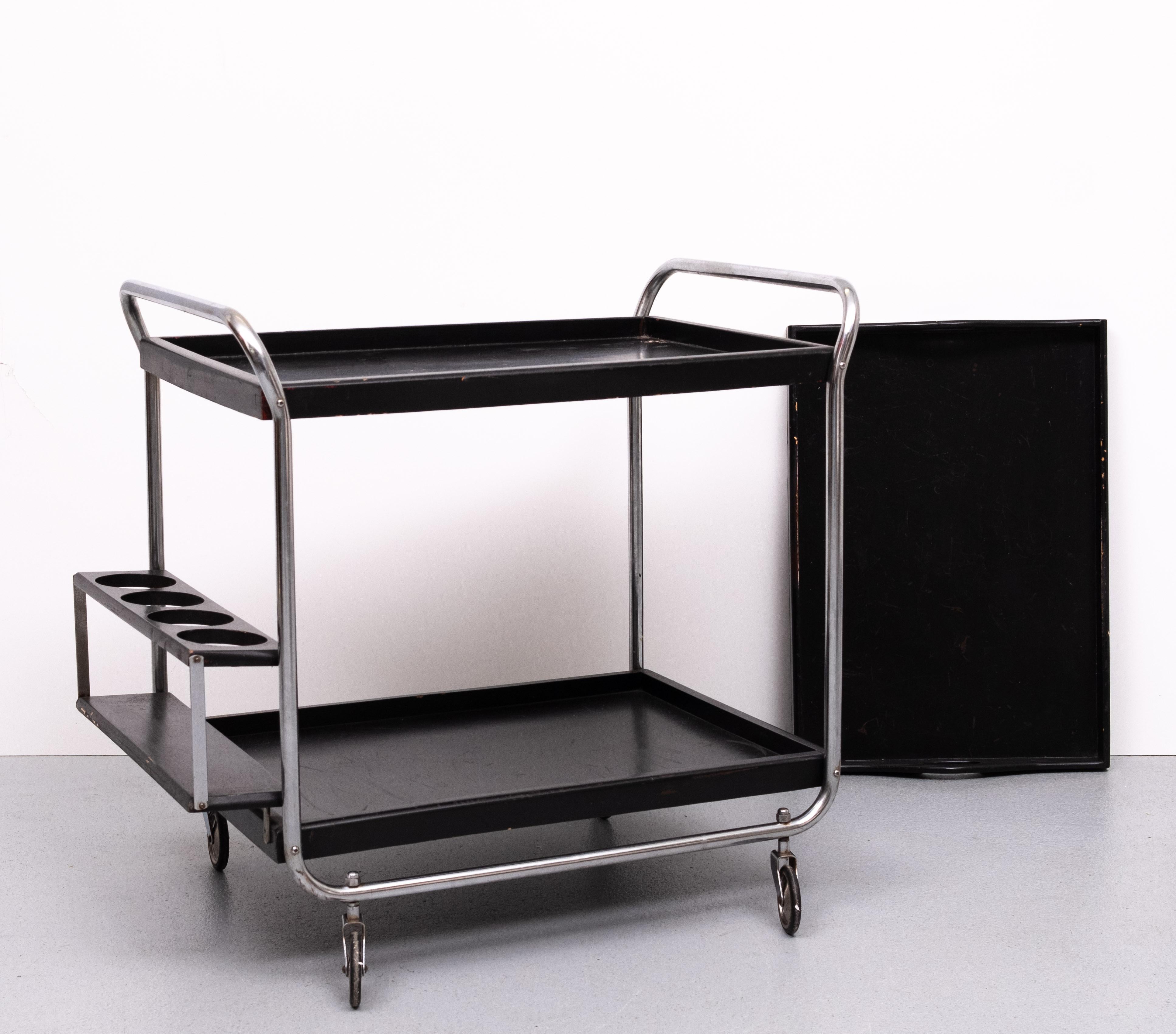 Bauhaus style serving table 1960s Germany In Good Condition For Sale In Den Haag, NL