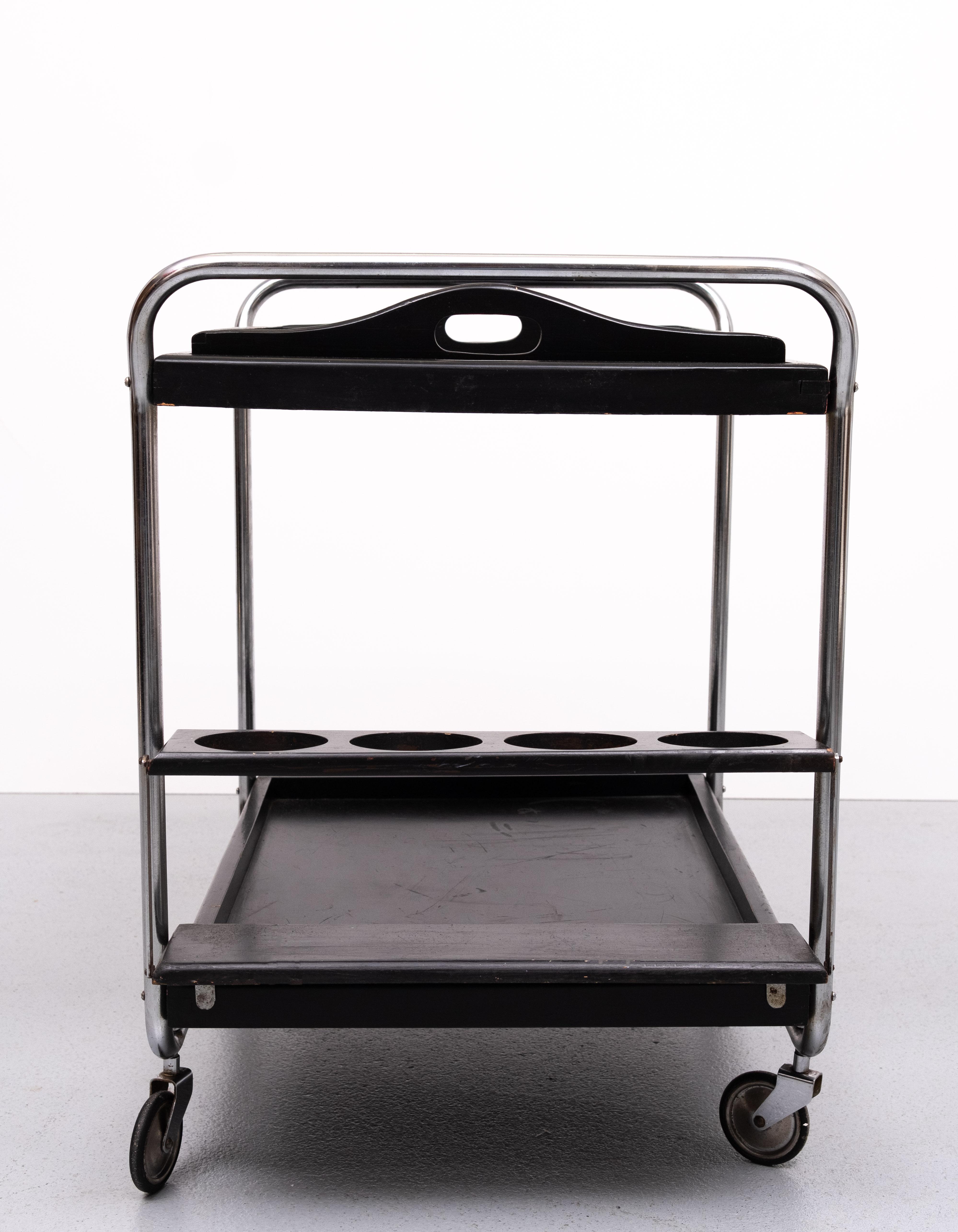 Bauhaus style serving table 1960s Germany For Sale 2