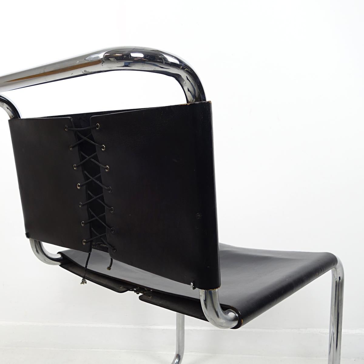 Ensemble de 4 chaises Spoleto de style Bauhaus par Ufficio Tecnico pour Knoll International en vente 6