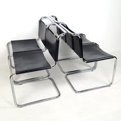 Bauhaus Style Set of 4 Spoleto Chairs by Ufficio Tecnico for Knoll International