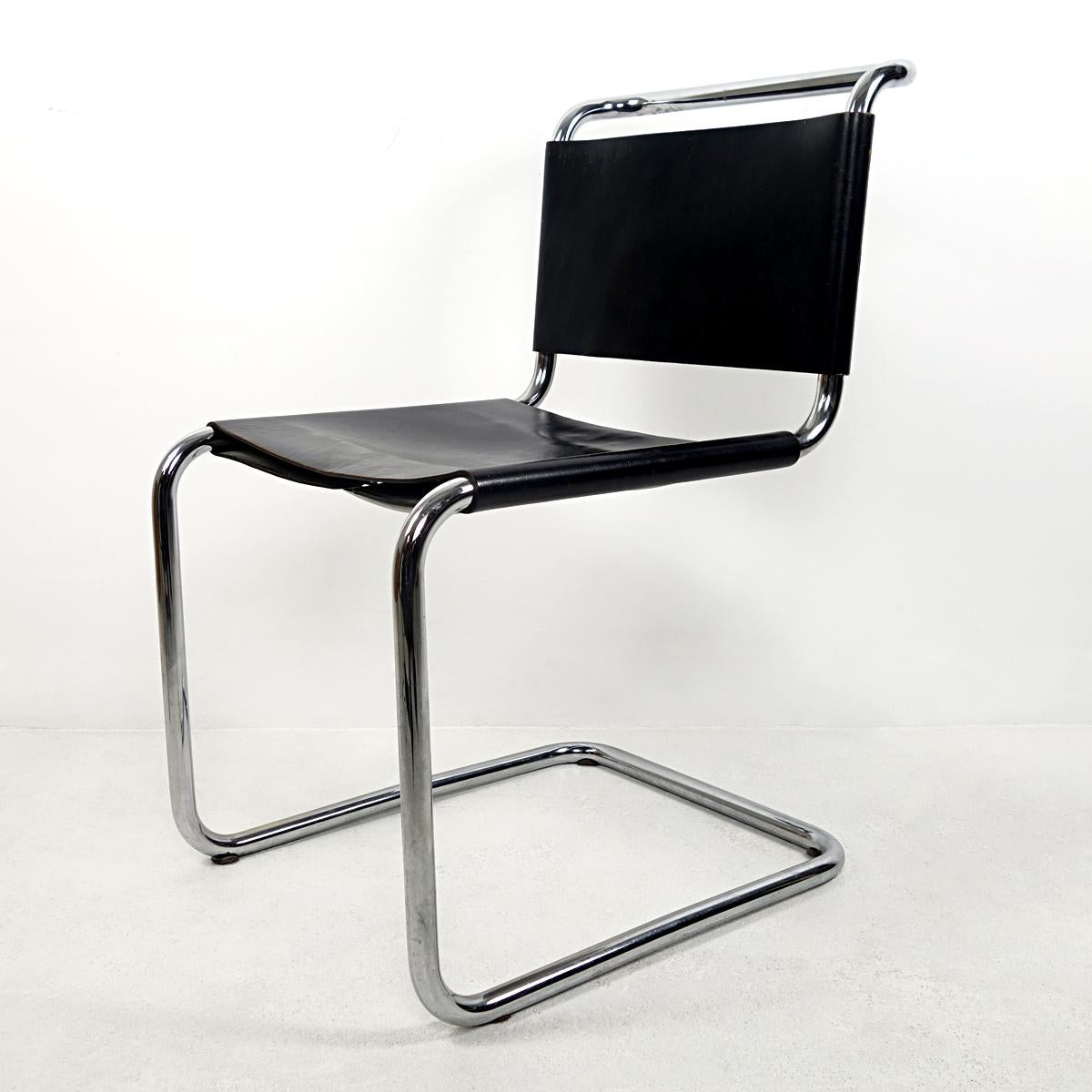 Ensemble de 4 chaises Spoleto de style Bauhaus par Ufficio Tecnico pour Knoll International Bon état - En vente à Doornspijk, NL
