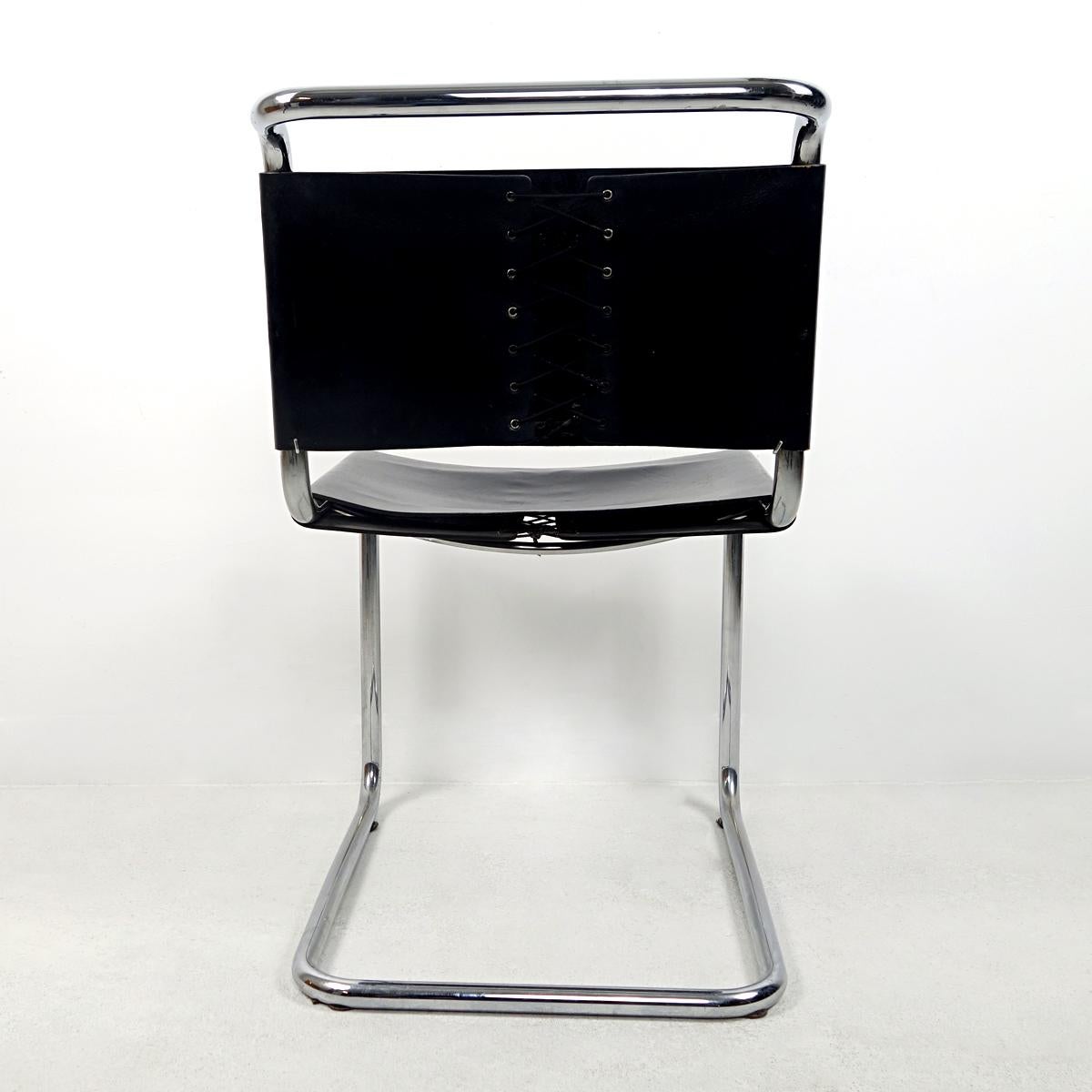 Ensemble de 4 chaises Spoleto de style Bauhaus par Ufficio Tecnico pour Knoll International en vente 1