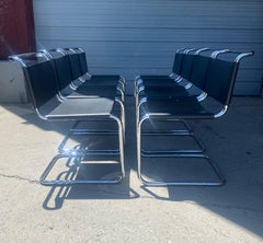 Bauhaus Style Set of 8 Spoleto Chairs by Ufficio Tecnico for Knoll International