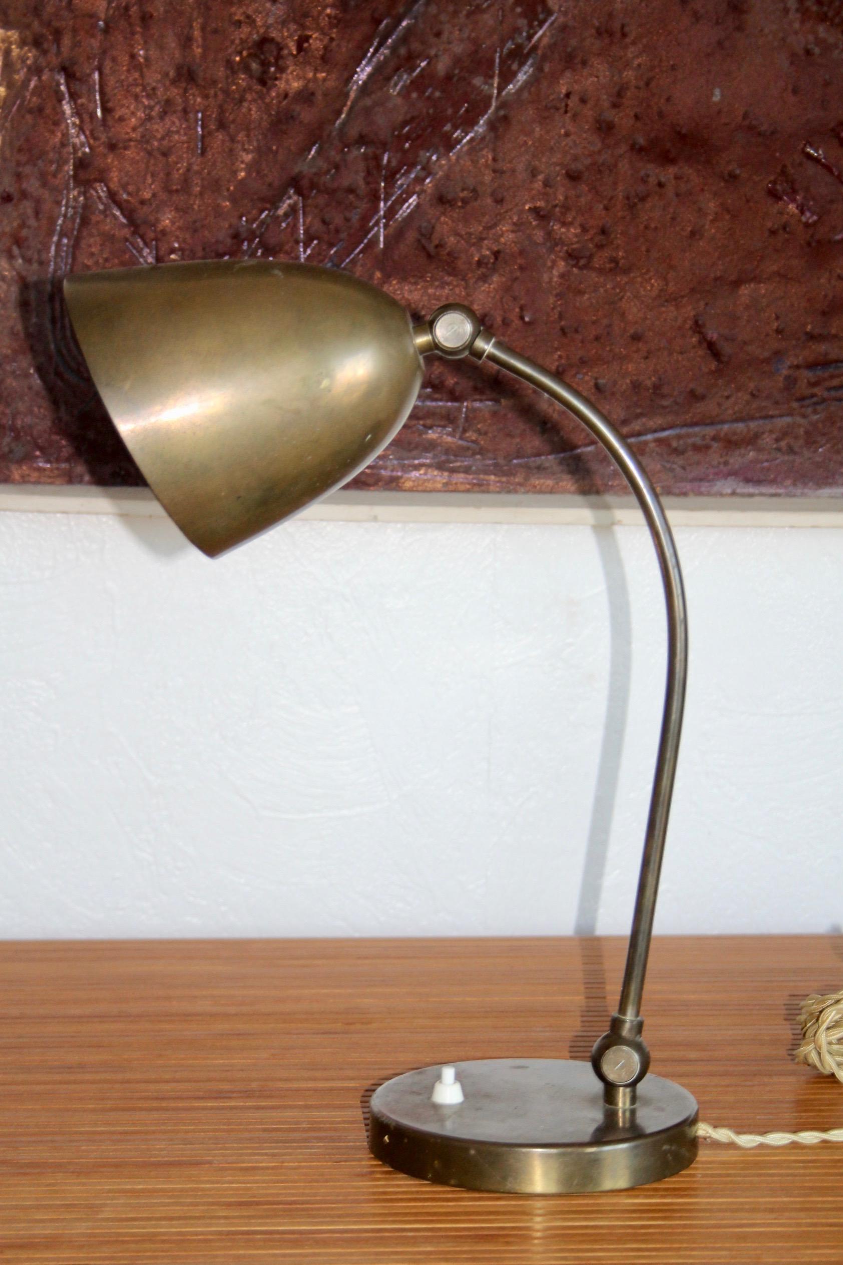 Metal Bauhaus style table lamp For Sale