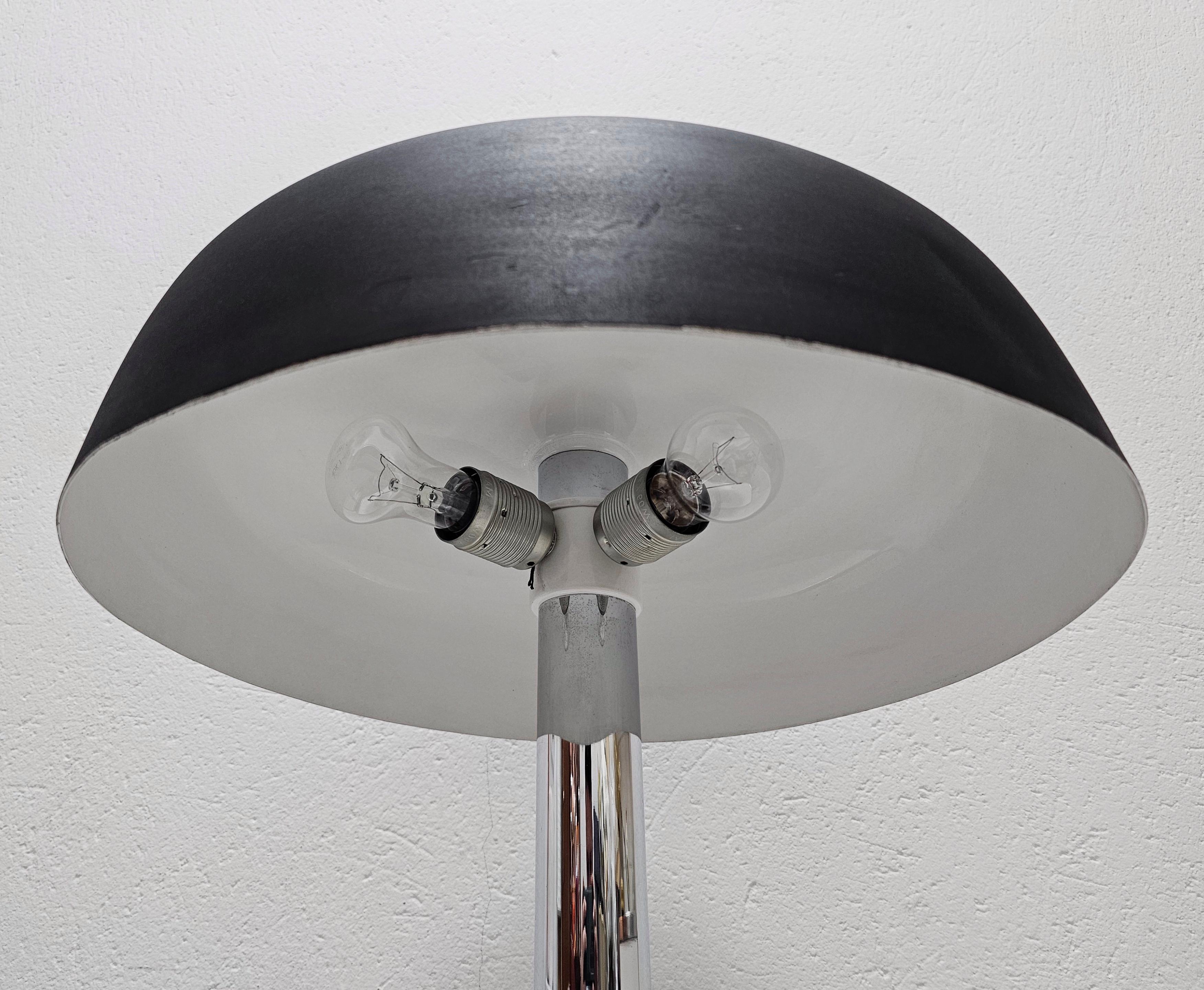 Steel Bauhaus Style Table Lamp Model 7603 designed by Heinz Pfaender for Hillebrand  For Sale