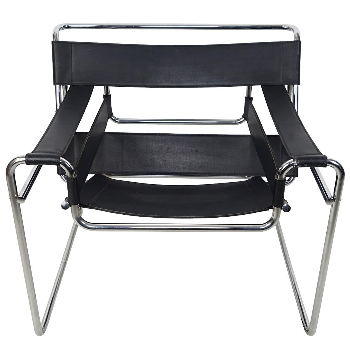 Bauhaus Style Wassily Chair by Marcel Breuer for Knoll International For Sale