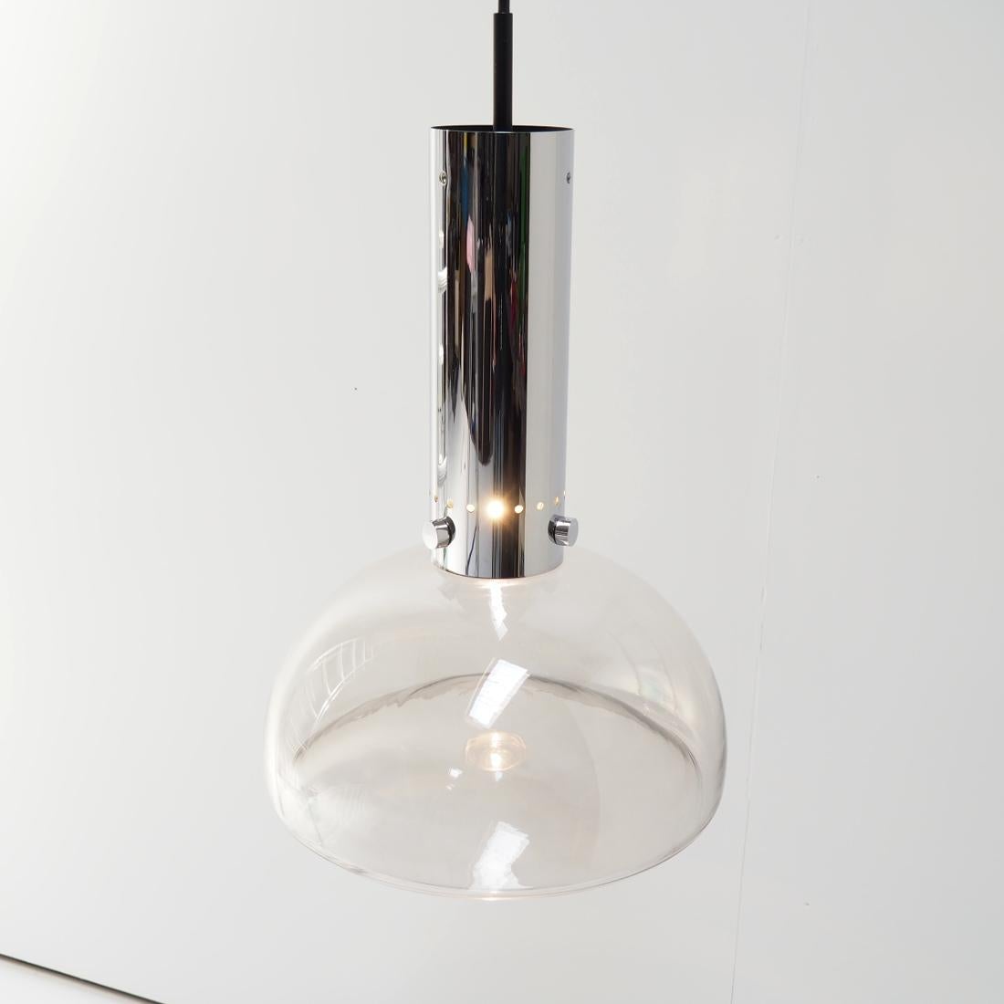 Bauhaus Styled Pendant by Herbert Proft for Glashütte Limburg In Good Condition For Sale In Beerse, VAN