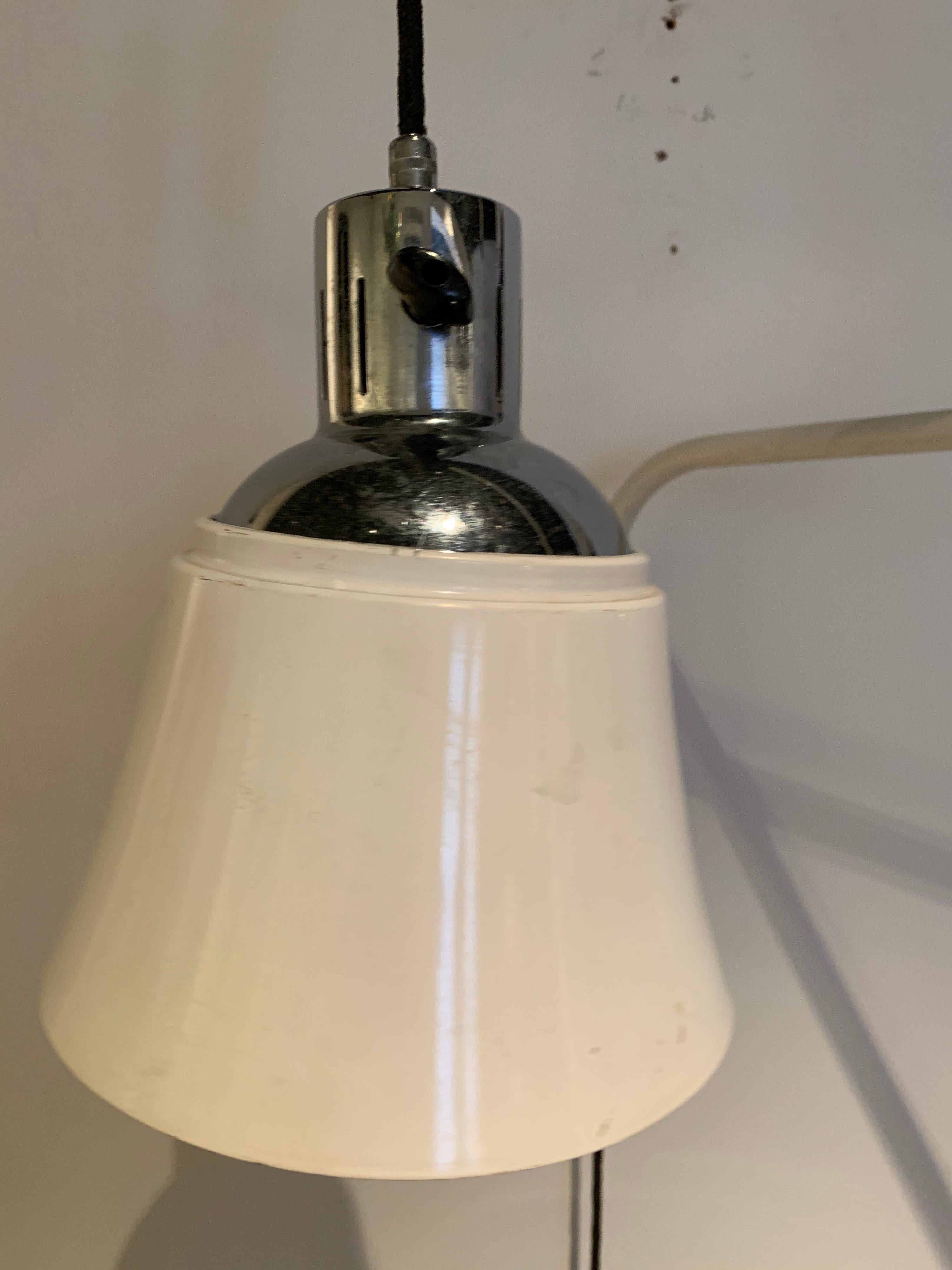 Bauhaus Swing Arm Lamp by Heinrich Bormann, 1950s In Good Condition In Brussels, BE