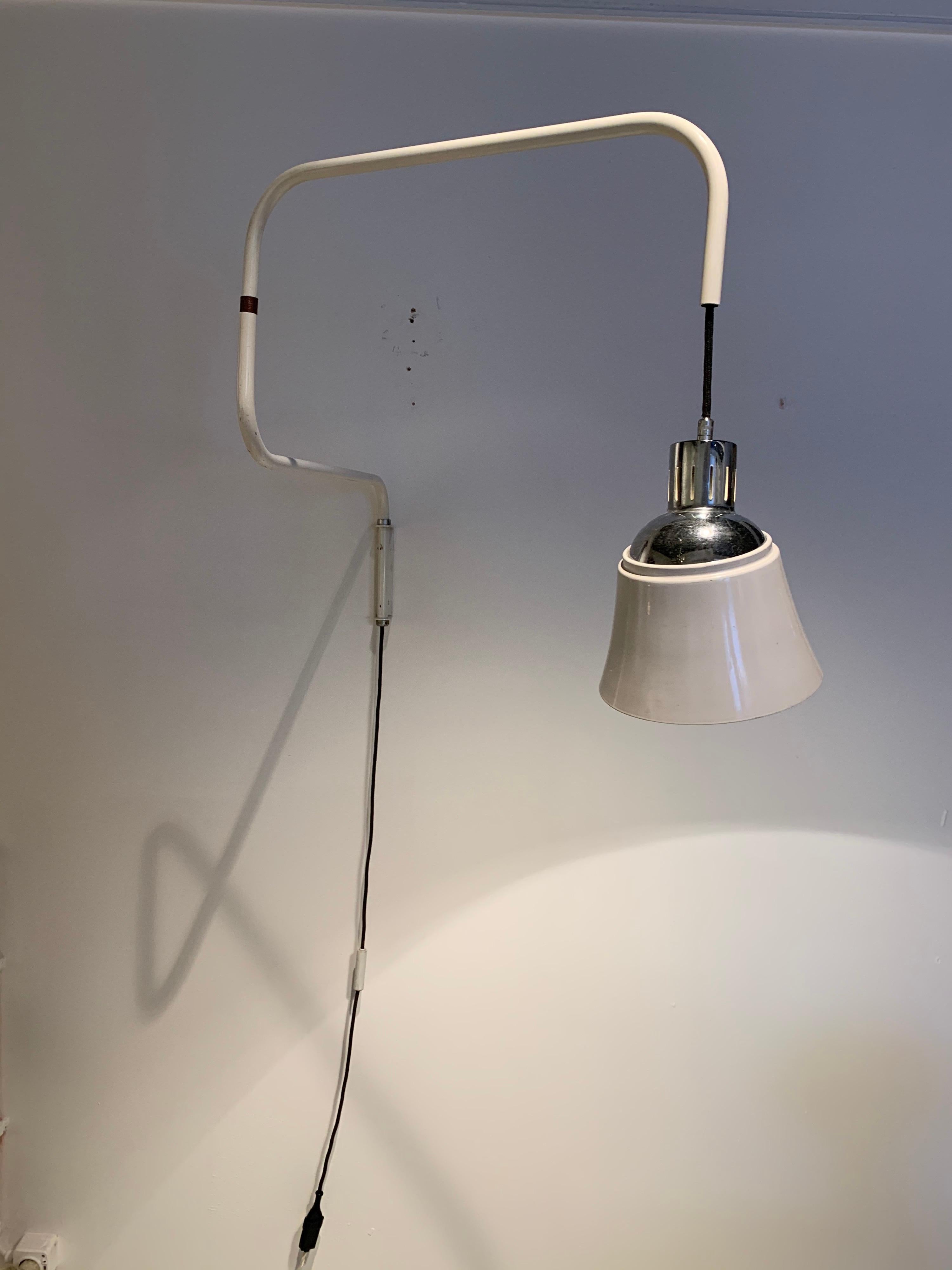 Bauhaus Swing Arm Lamp by Heinrich Bormann, 1950s 2