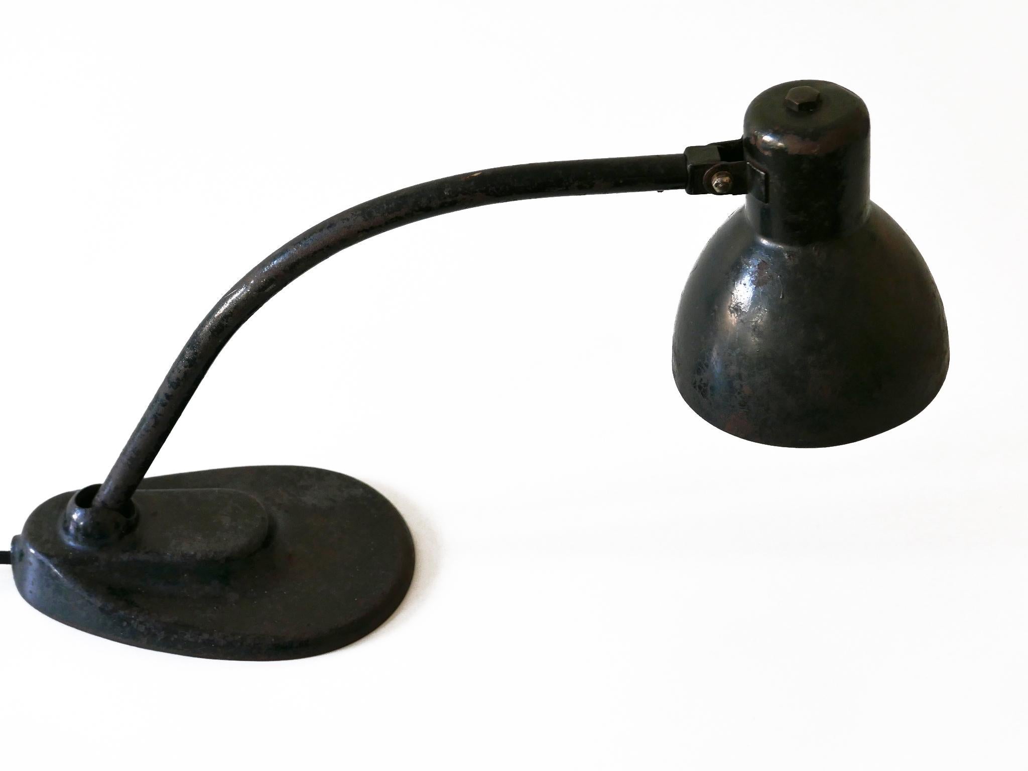 Enameled Bauhaus Table Lamp '967' by Marianne Brandt & Hin Bredendieck for Kandem, 1930s For Sale