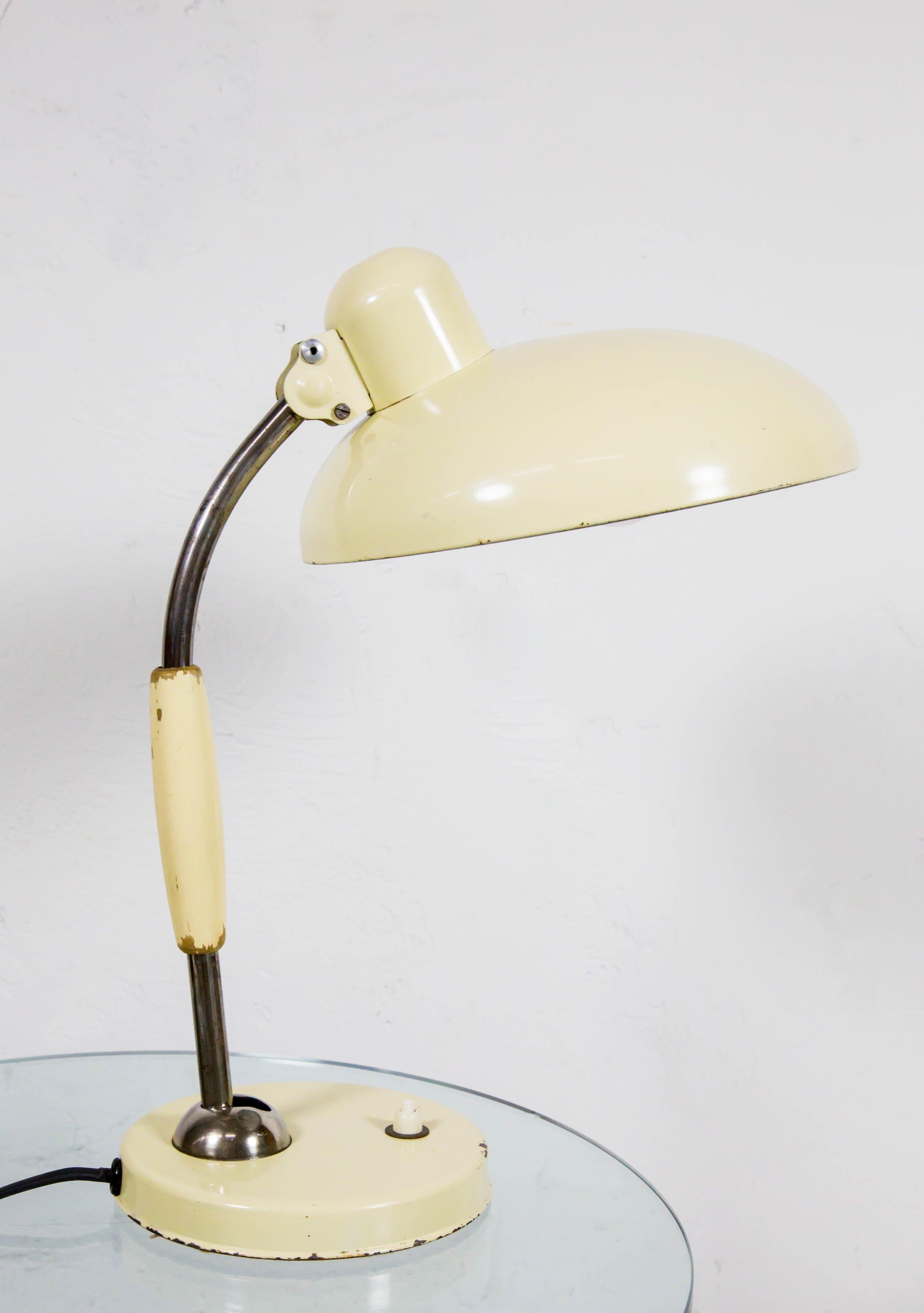 Bauhaus Table / Desk Lamp by Christian Dell, for Koranda, 1930s In Fair Condition For Sale In Budapest, HU