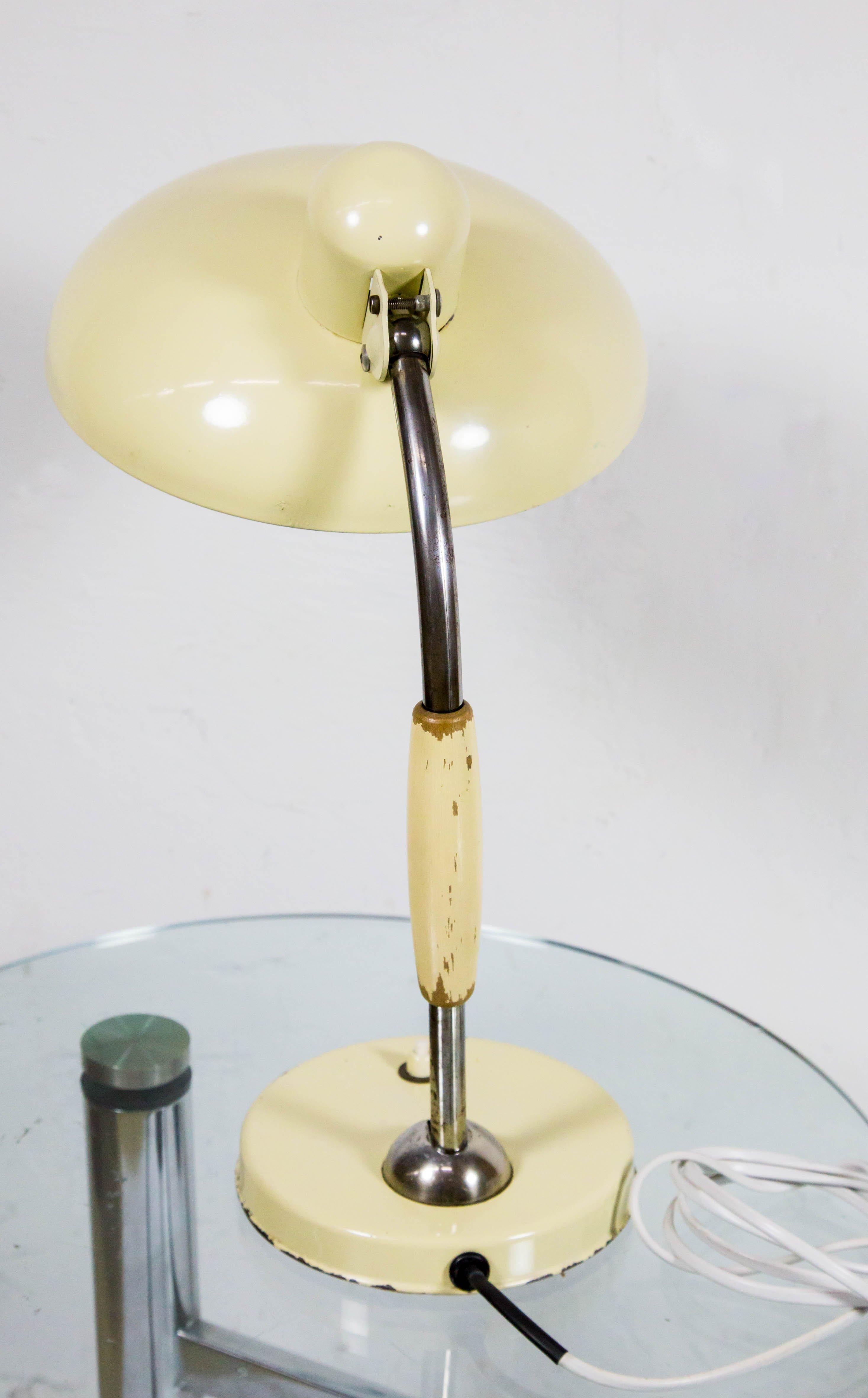 Chrome Bauhaus Table / Desk Lamp by Christian Dell, for Koranda, 1930s For Sale