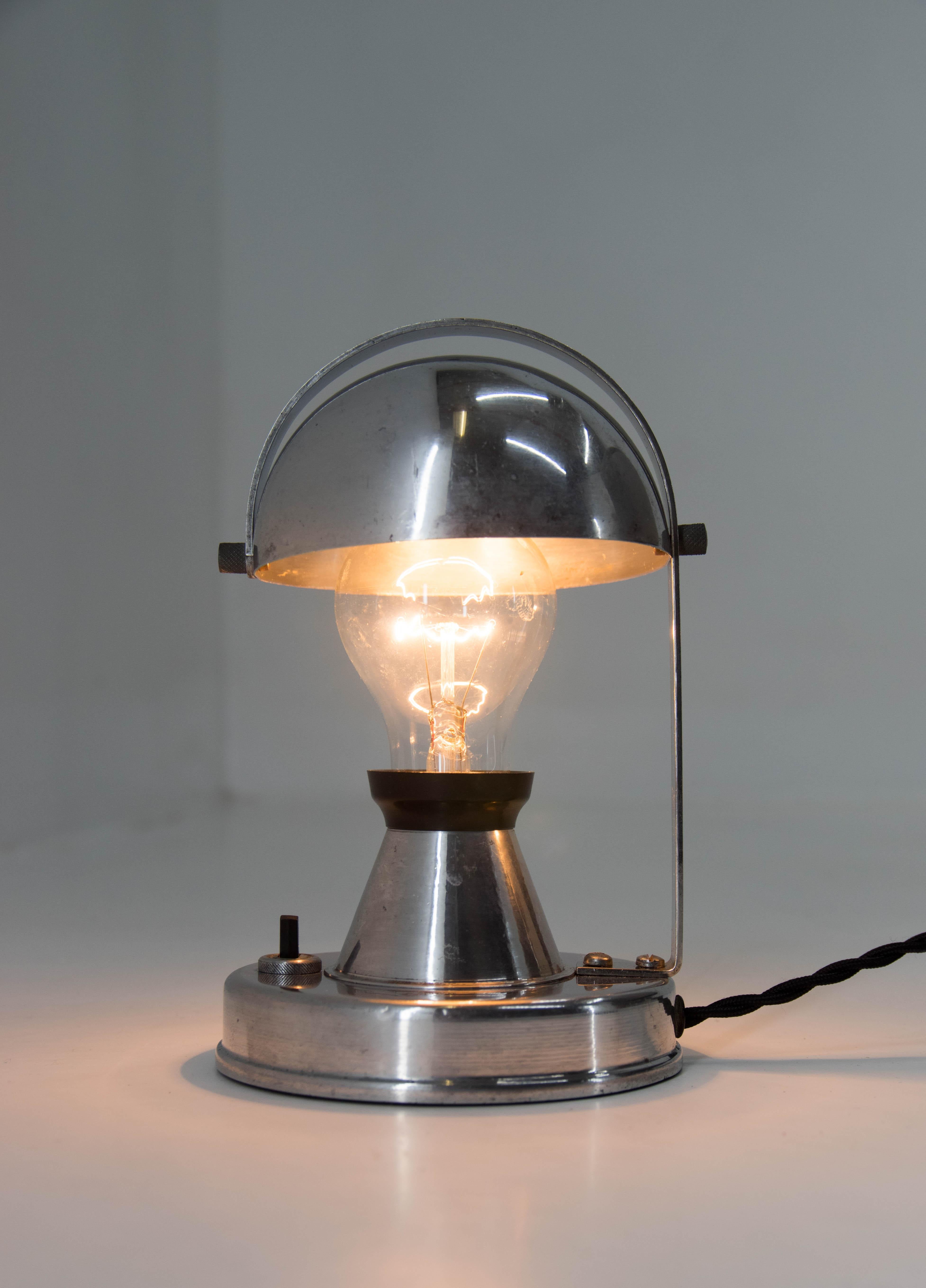 Bauhaus Table Lamp by Franta Anyz, 1930, Restored In Good Condition In Praha, CZ