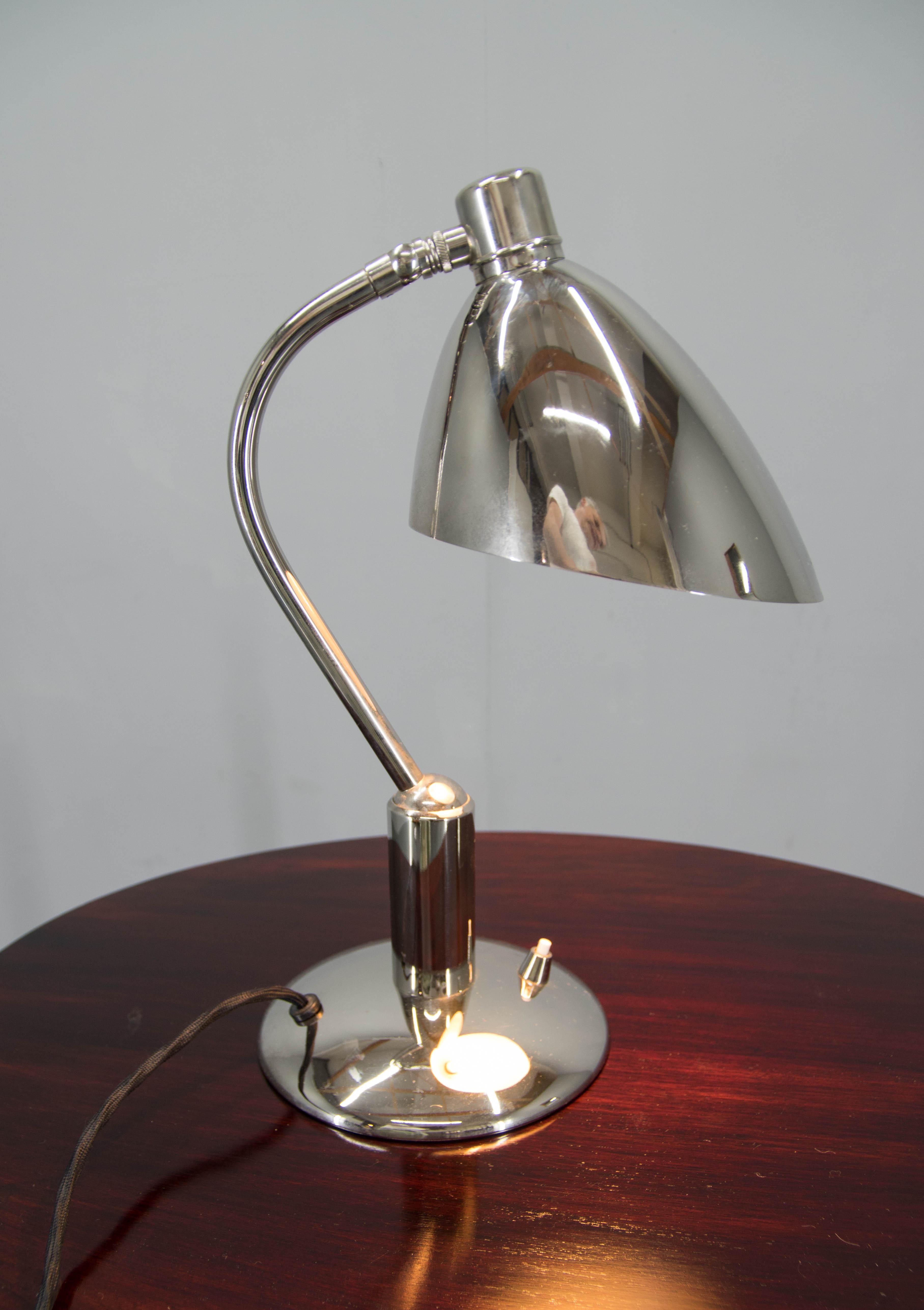 Bauhaus Table Lamp by Franta Anyz For Sale 3