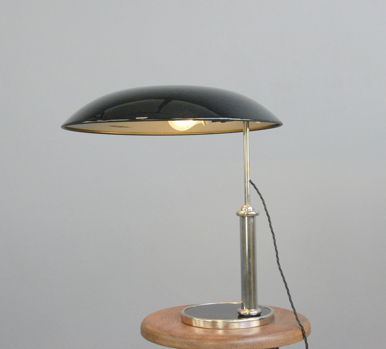 German Bauhaus Table Lamp By Hala Circa 1930s