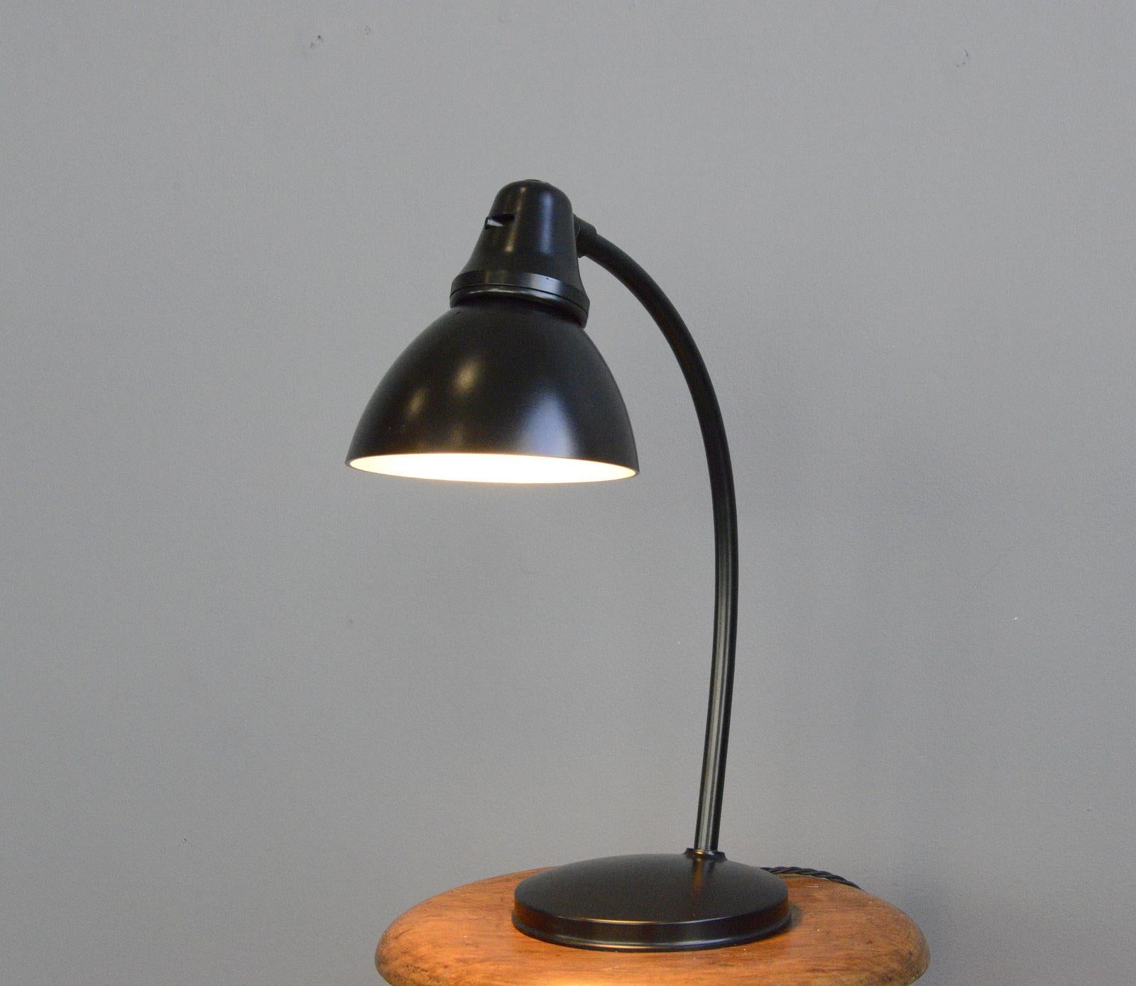 Bauhaus Table Lamp by Peter Behrens for AEG, circa 1920s In Good Condition In Gloucester, GB