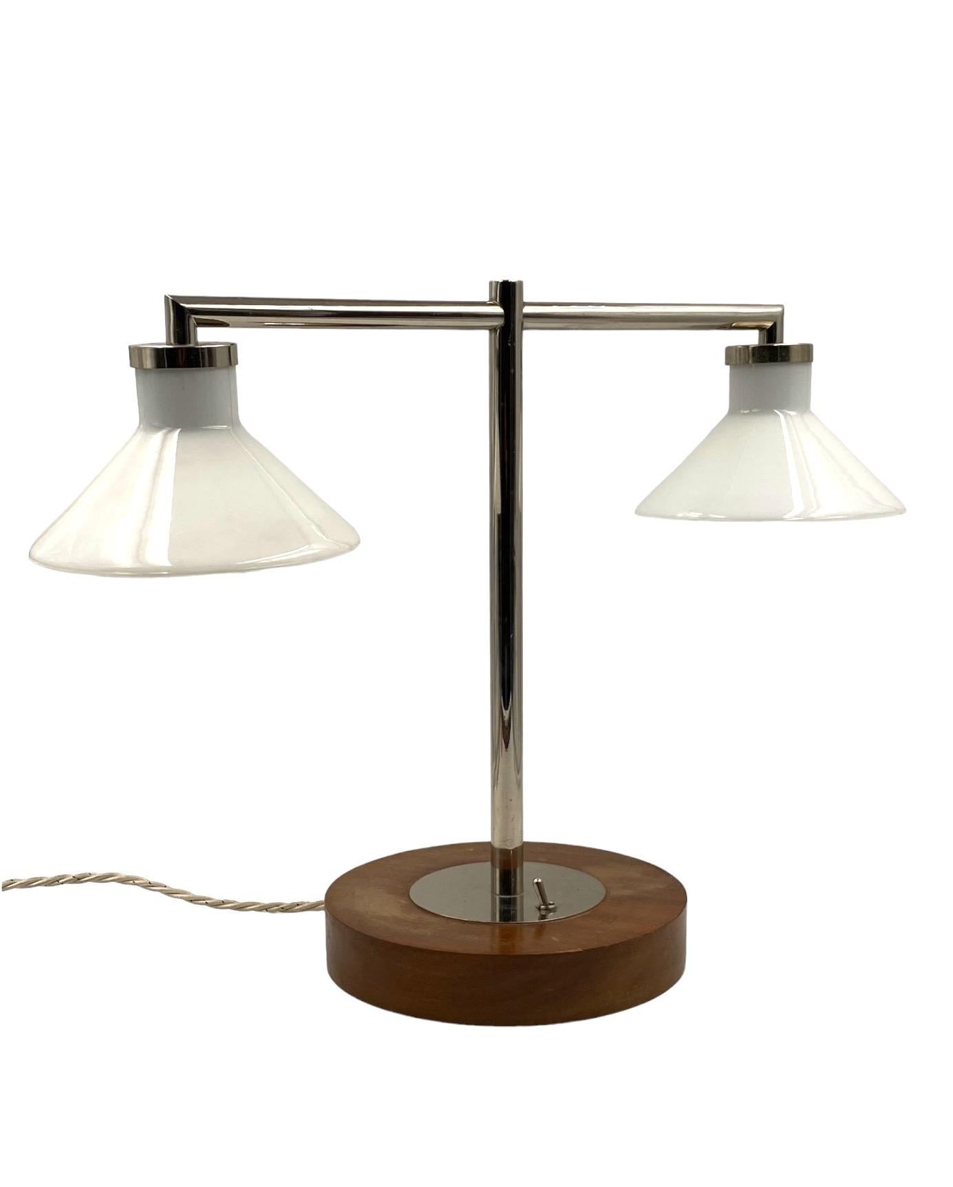 Bauhaus table lamp, Europe 1950s For Sale 5