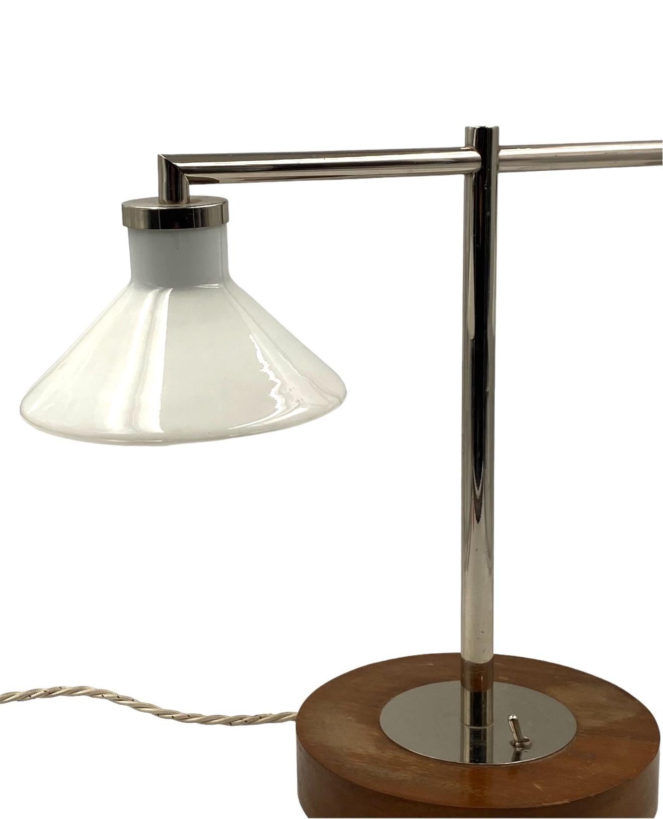 Bauhaus table lamp, Europe 1950s For Sale 6