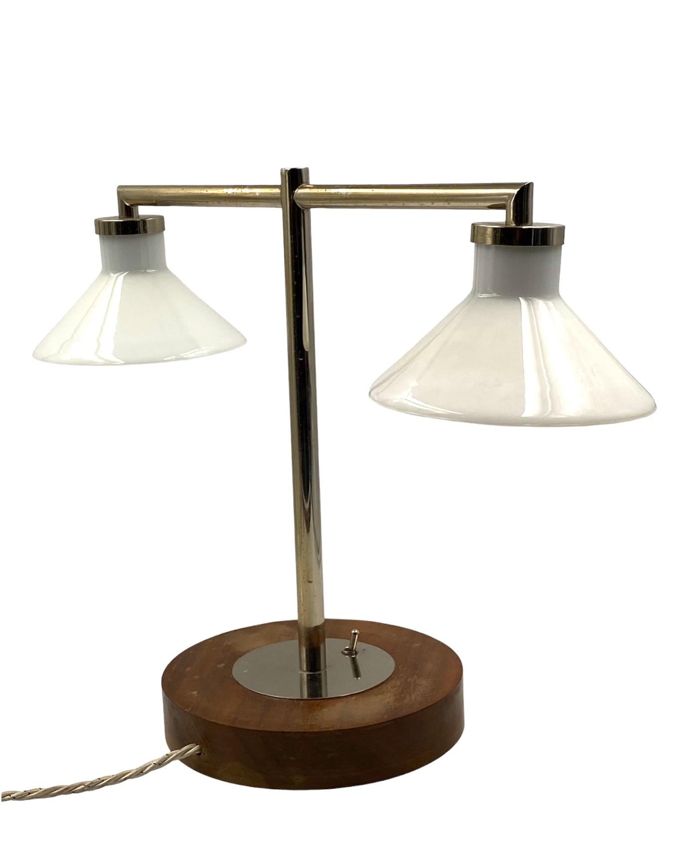 Bauhaus table lamp, Europe 1950s For Sale 9