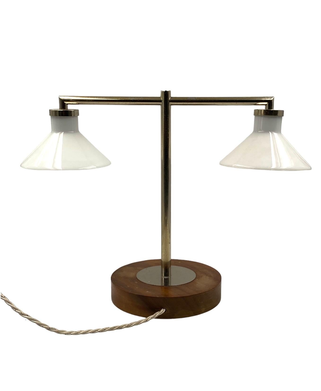 Bauhaus table lamp, Europe 1950s For Sale 10