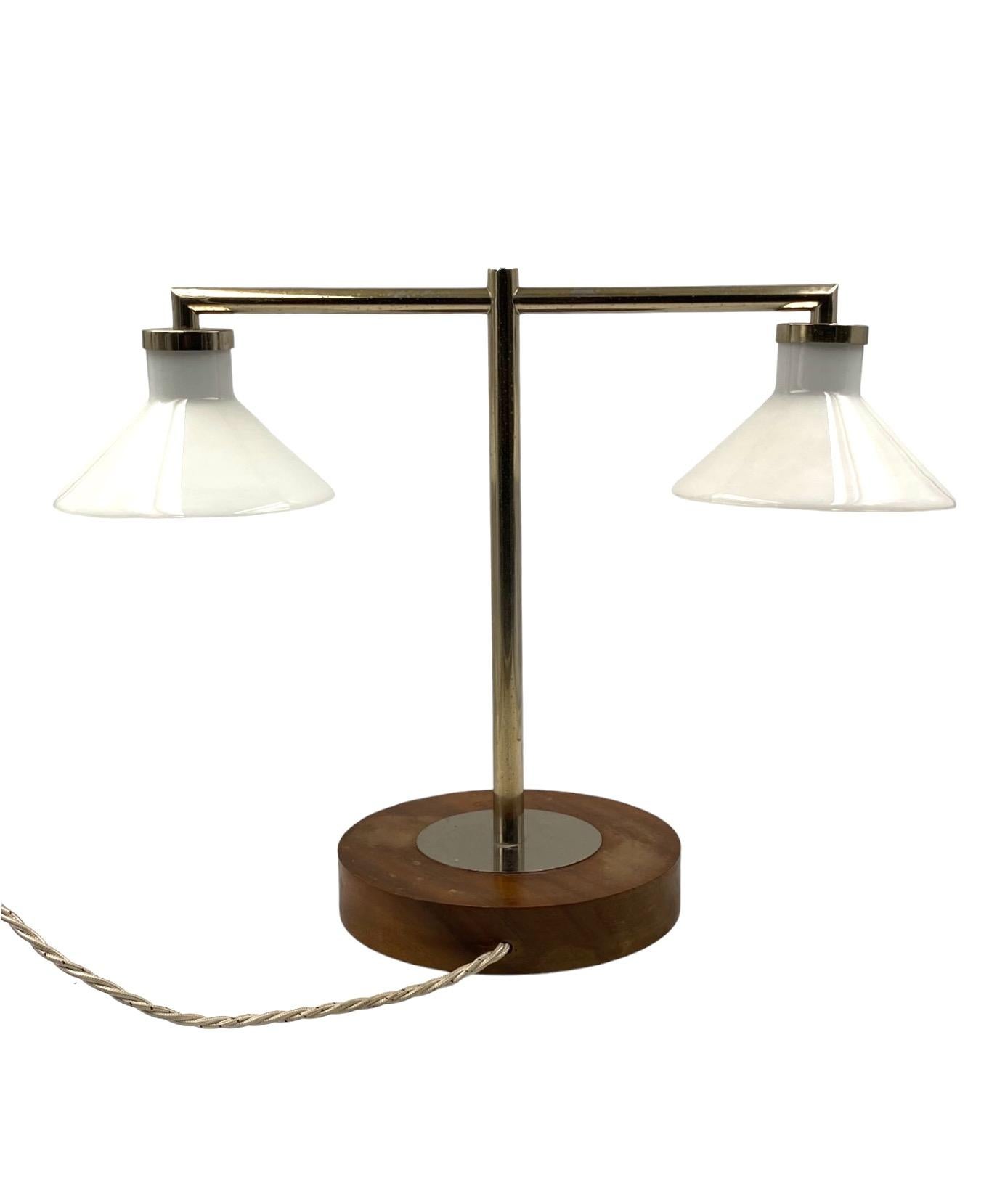 Bauhaus table lamp, Europe 1950s For Sale 11