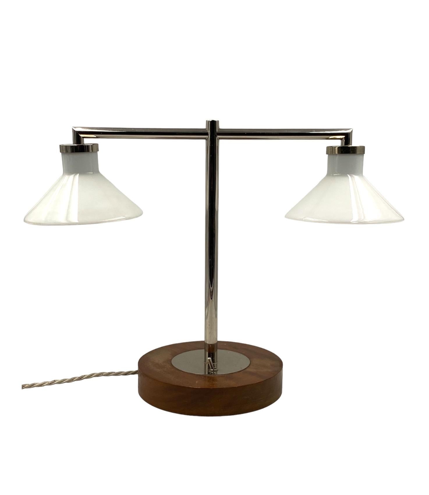 Bauhaus table lamp, Europe 1950s For Sale 2