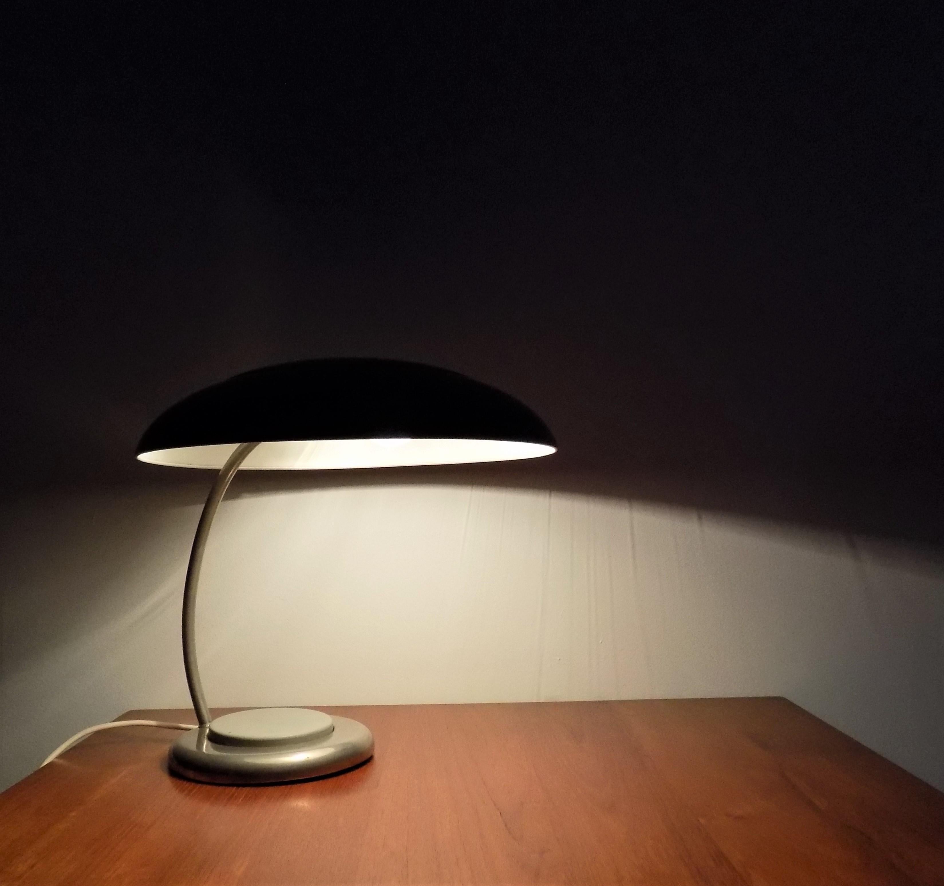 Mid-Century Modern Bauhaus Table Lamp from Veb Leuchtenbau Lengefeld For Sale