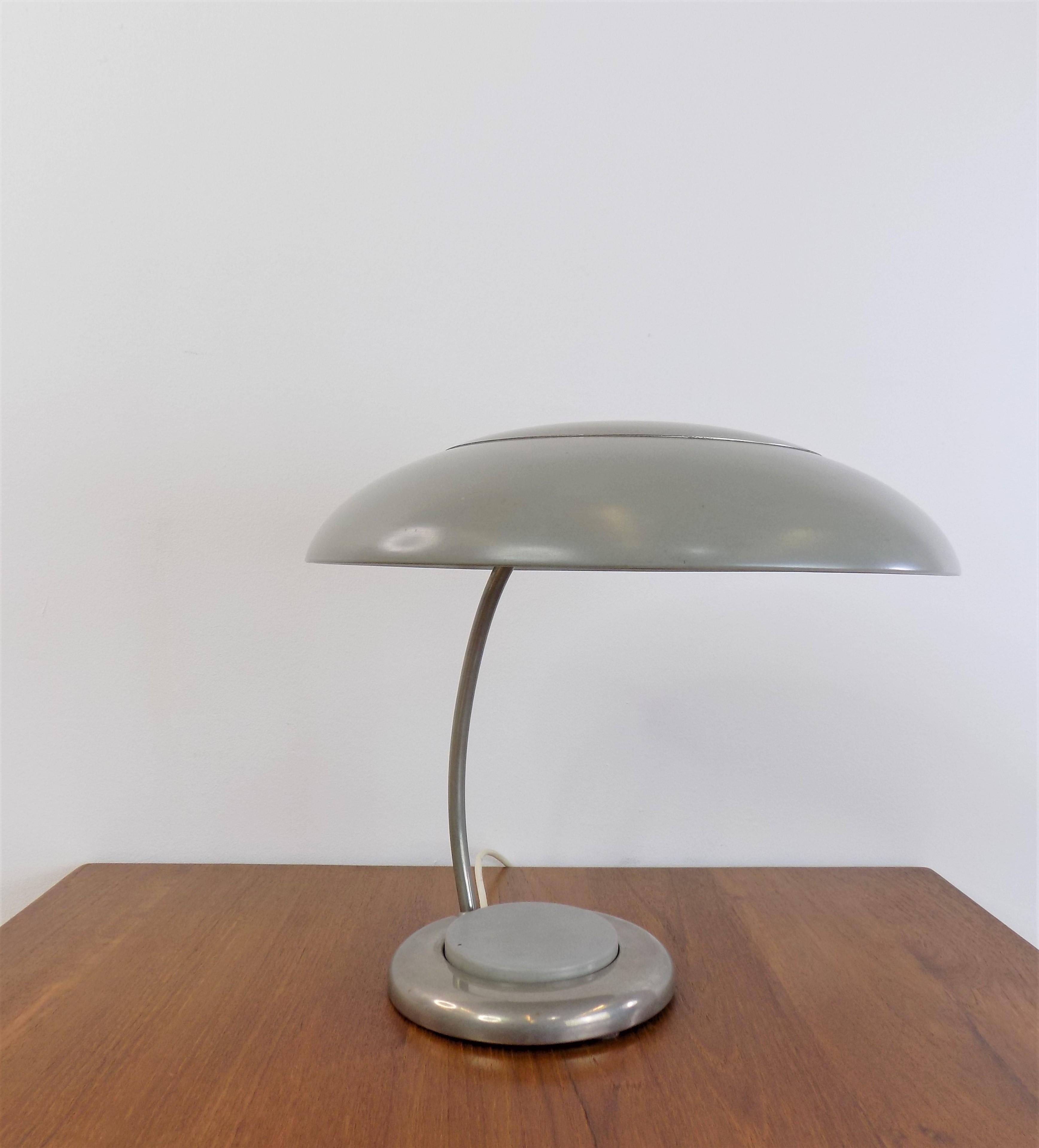 German Bauhaus Table Lamp from Veb Leuchtenbau Lengefeld For Sale