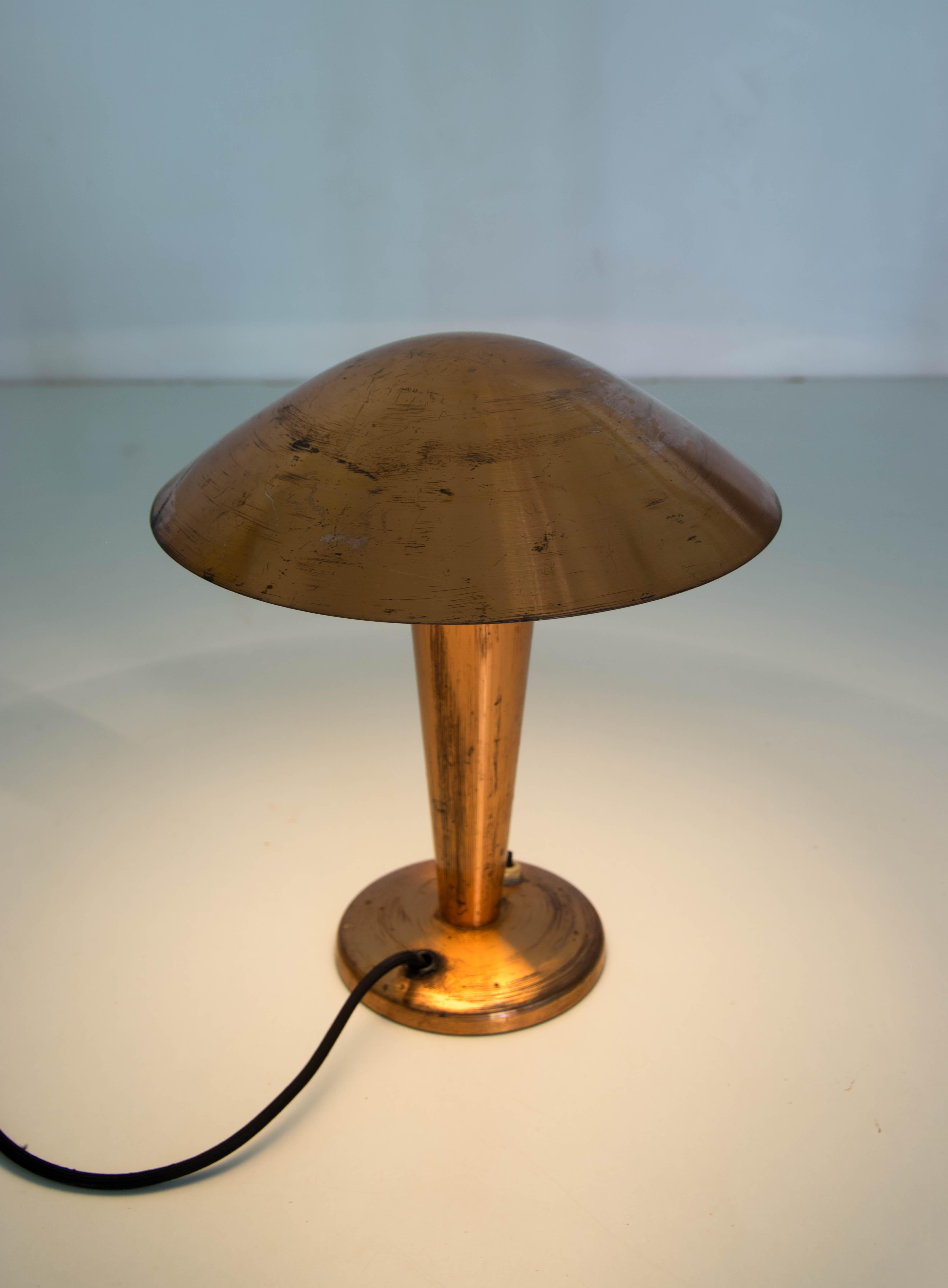 Mid-20th Century Bauhaus Table Lamp with Flexible Shade, 1930s