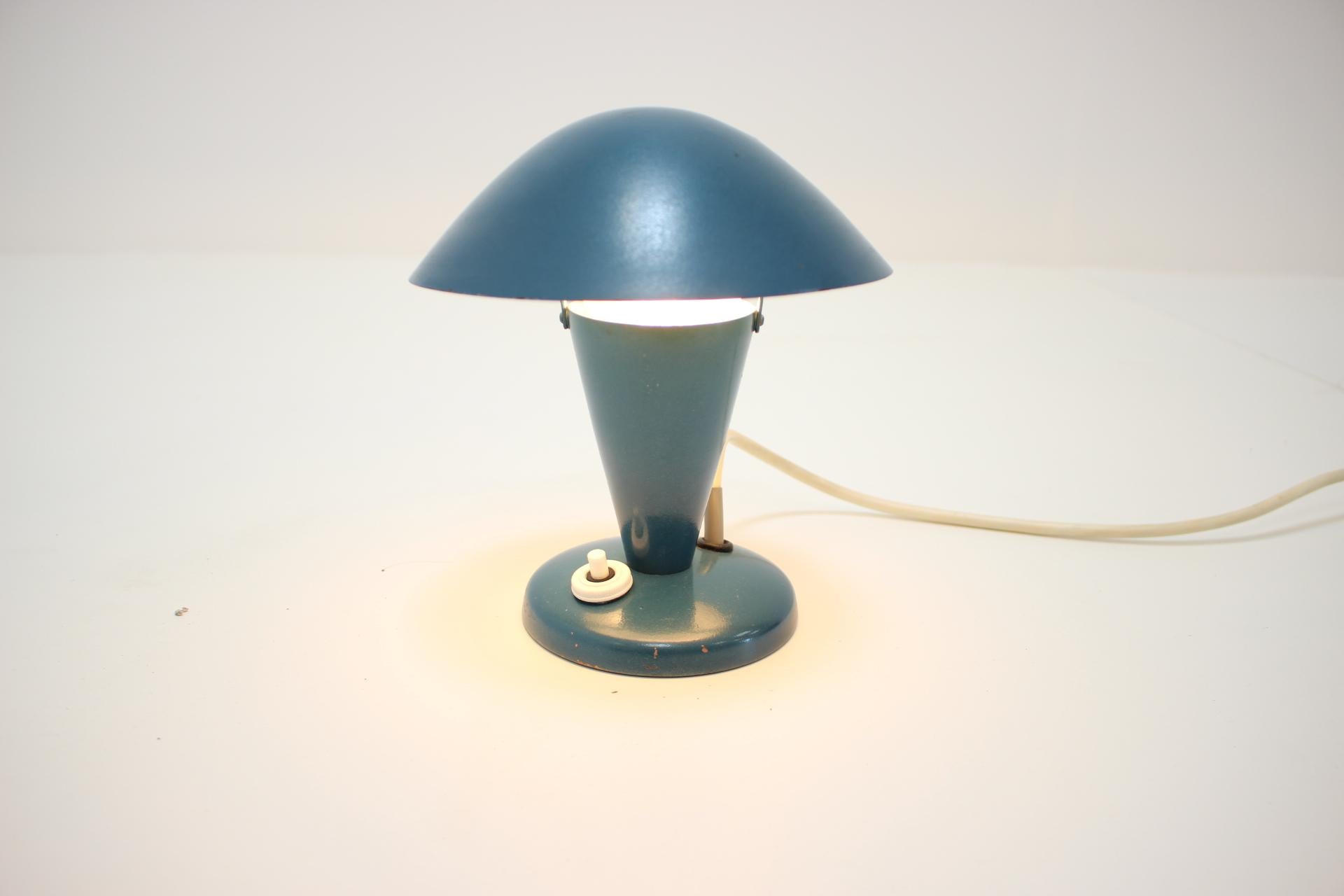 Czech Bauhaus Table Lamp with Flexible Shade, 1930s For Sale