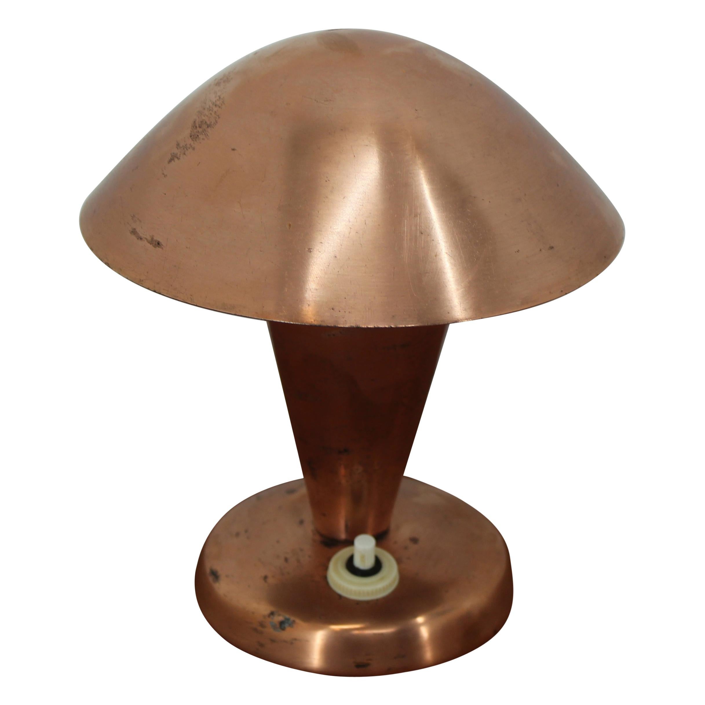 Lampe de table Bauhaus avec abat-jour flexible:: années 1930