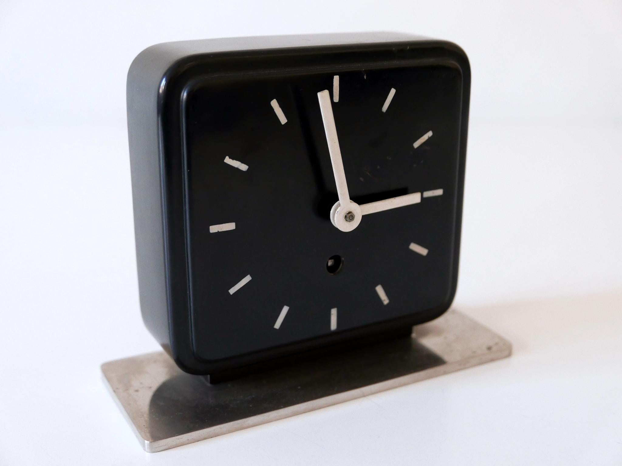 Allemand Horloge de table ou de bureau Bauhaus de Marianne Brandt pour Ruppelwerk Gotha Allemagne 1932 en vente