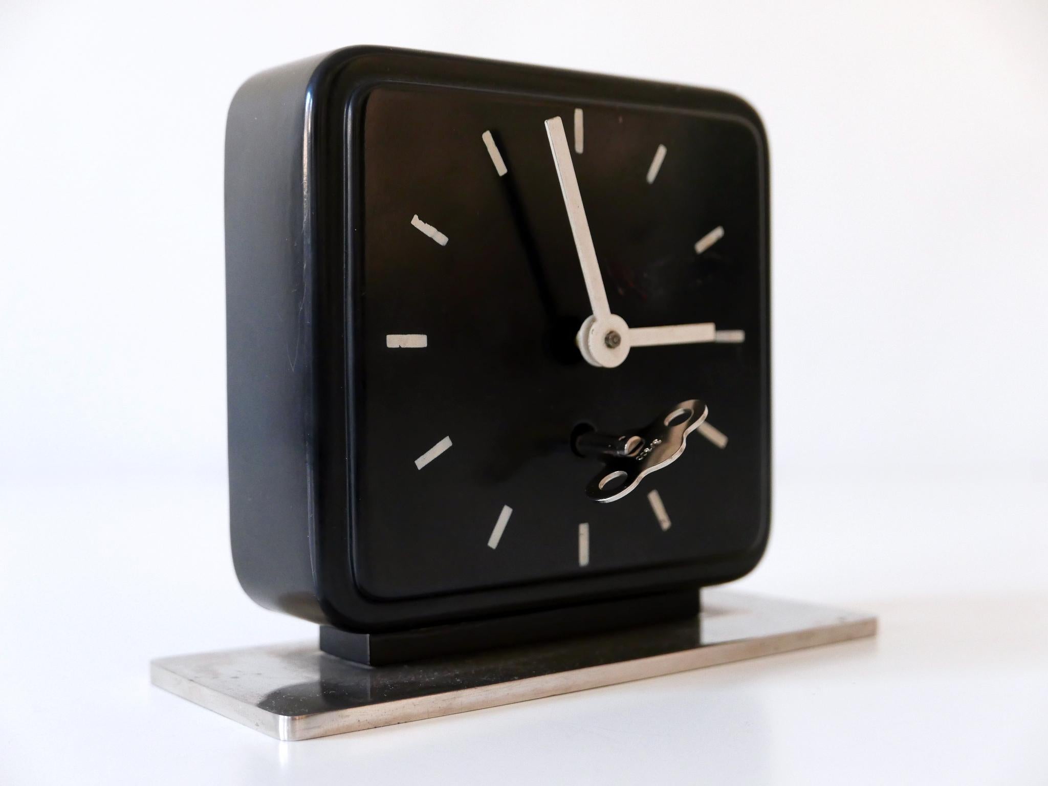 Horloge de table ou de bureau Bauhaus de Marianne Brandt pour Ruppelwerk Gotha Allemagne 1932 Bon état - En vente à Munich, DE