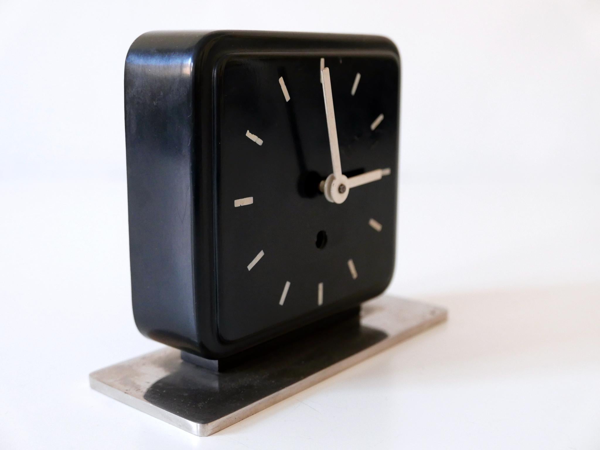 Milieu du XXe siècle Horloge de table ou de bureau Bauhaus de Marianne Brandt pour Ruppelwerk Gotha Allemagne 1932 en vente