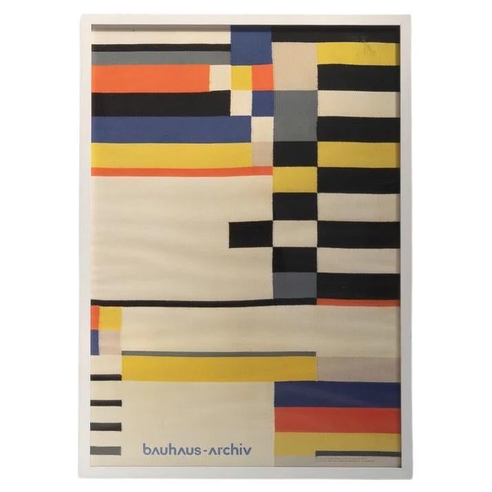 Affiche textile du Bauhaus, France, années 1950.