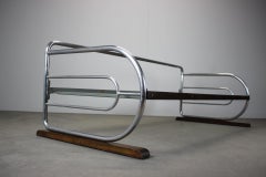 Bauhaus Three-Seater Tubular Sofa by Slezák, Czechoslovakia, 1930s