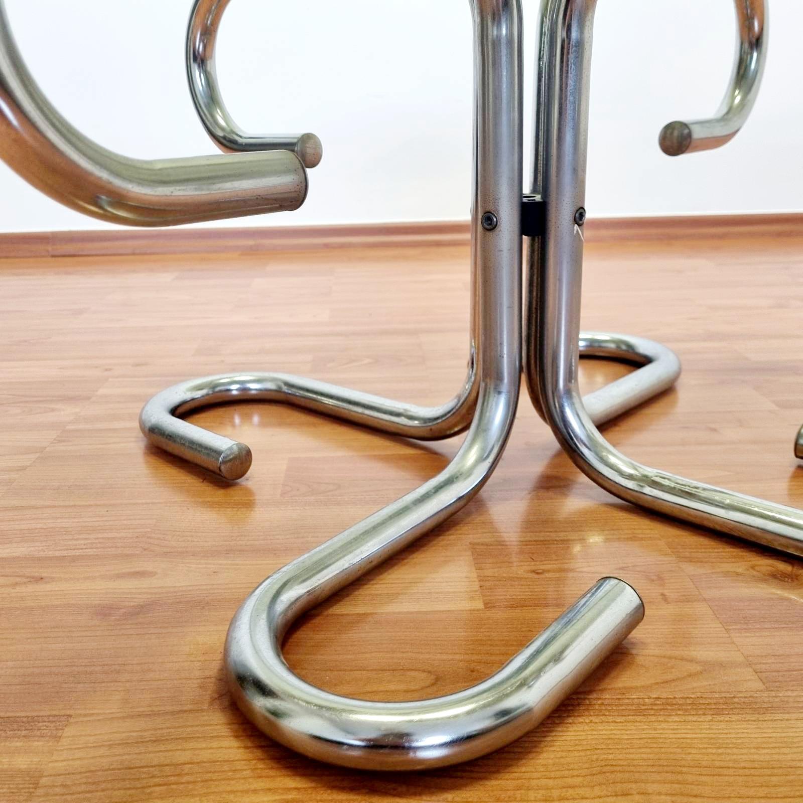 Bauhaus Tubular Coffee Table Attributed to Giotto Stoppino, Italy 60s 1