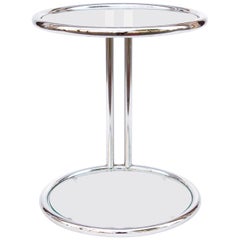 Bauhaus Tubular Side Table, Chrome