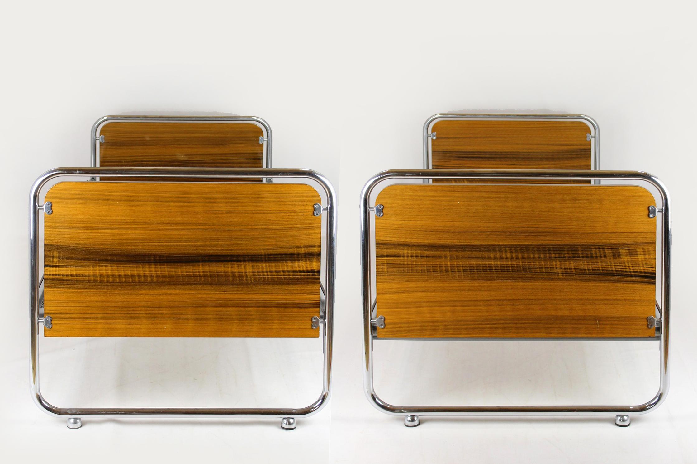 Bauhaus Tubular Steel Beds, 1940s, Set of 2 For Sale 7