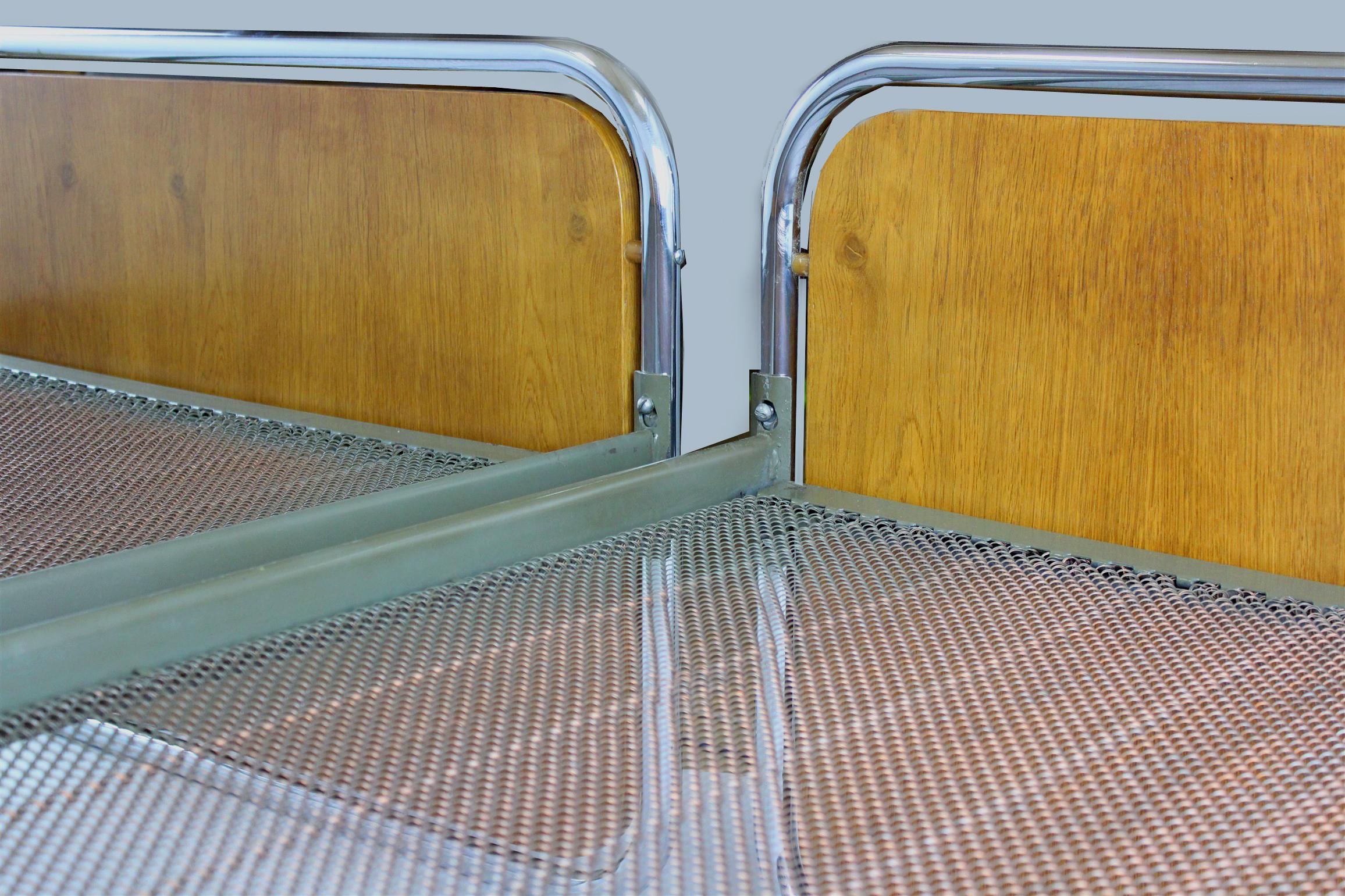 Bauhaus Tubular Steel Beds, 1940s, Set of 2 For Sale 11
