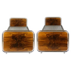Bauhaus Stahlrohr-Betten, 2er-Set, 1940er-Jahre