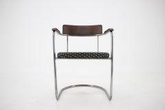 Bauhaus Tubular Steel Chrome Desk Chair 1930s / Czechoslovakia