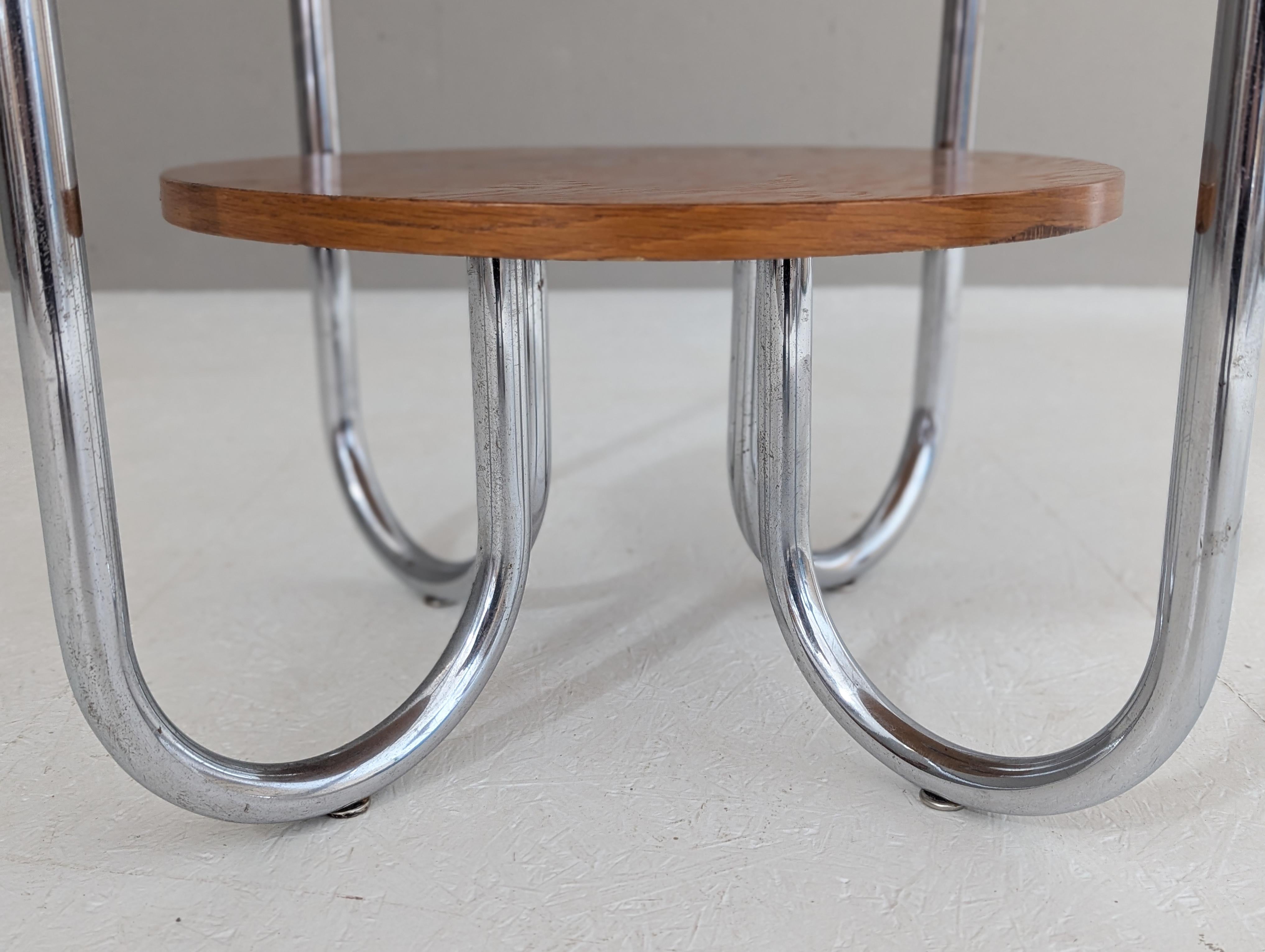Table basse en acier tubulaire Bauhaus par Karel E. Ort pour Gottwald, années 1930 en vente 4
