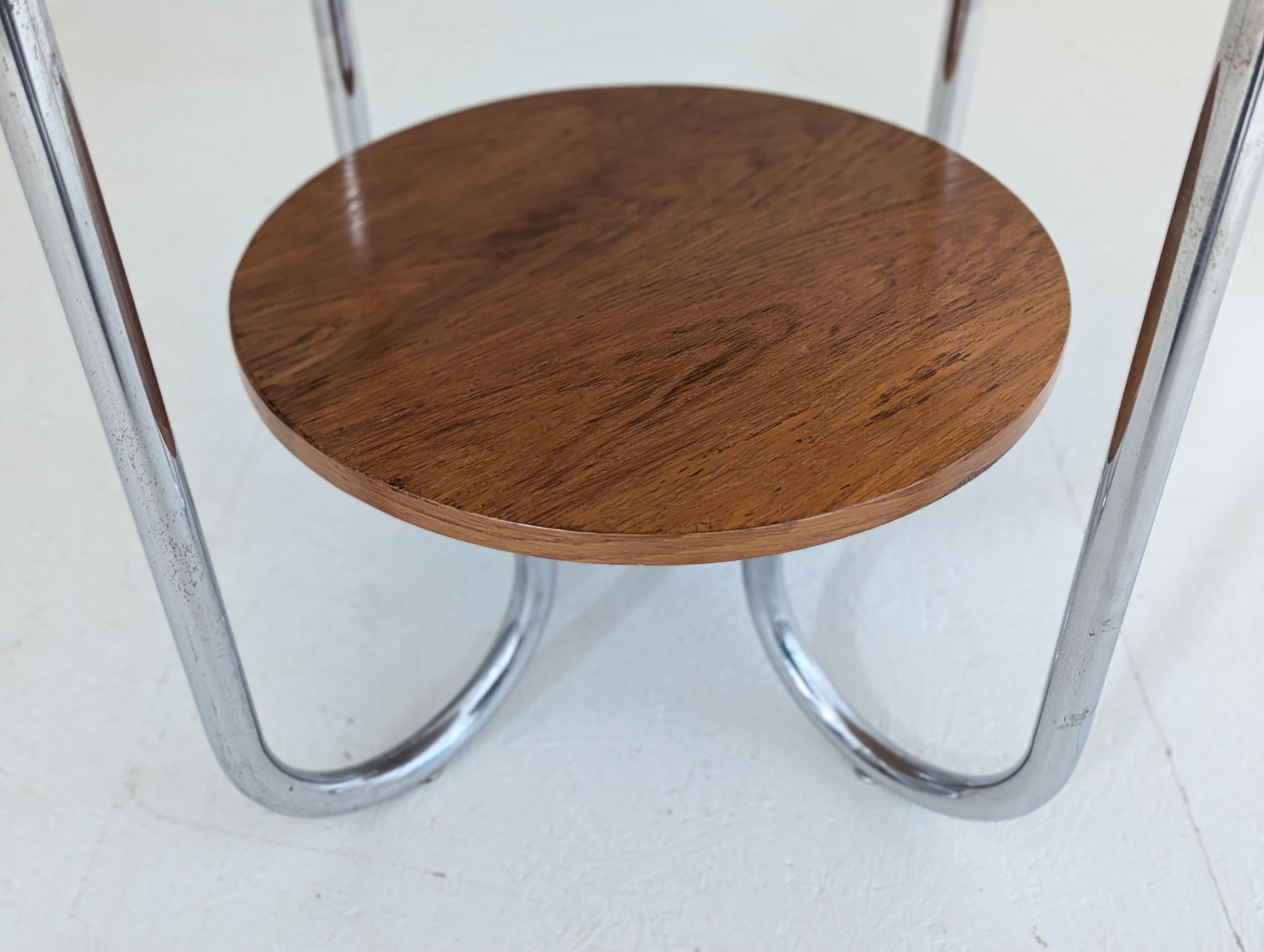 Table basse en acier tubulaire Bauhaus par Karel E. Ort pour Gottwald, années 1930 en vente 1