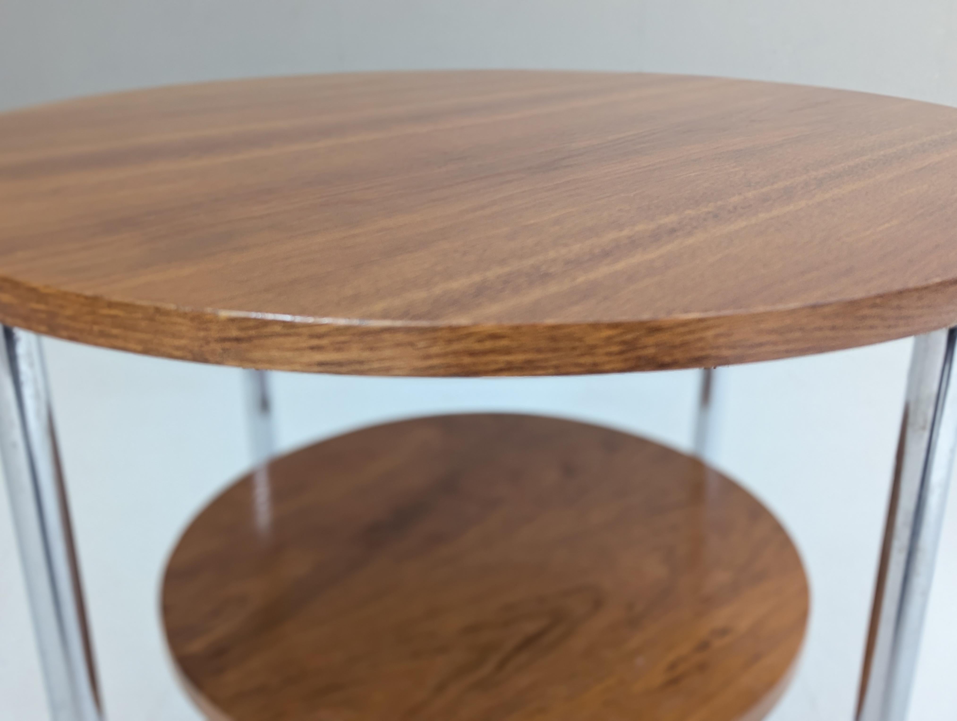 Table basse en acier tubulaire Bauhaus par Karel E. Ort pour Gottwald, années 1930 en vente 2