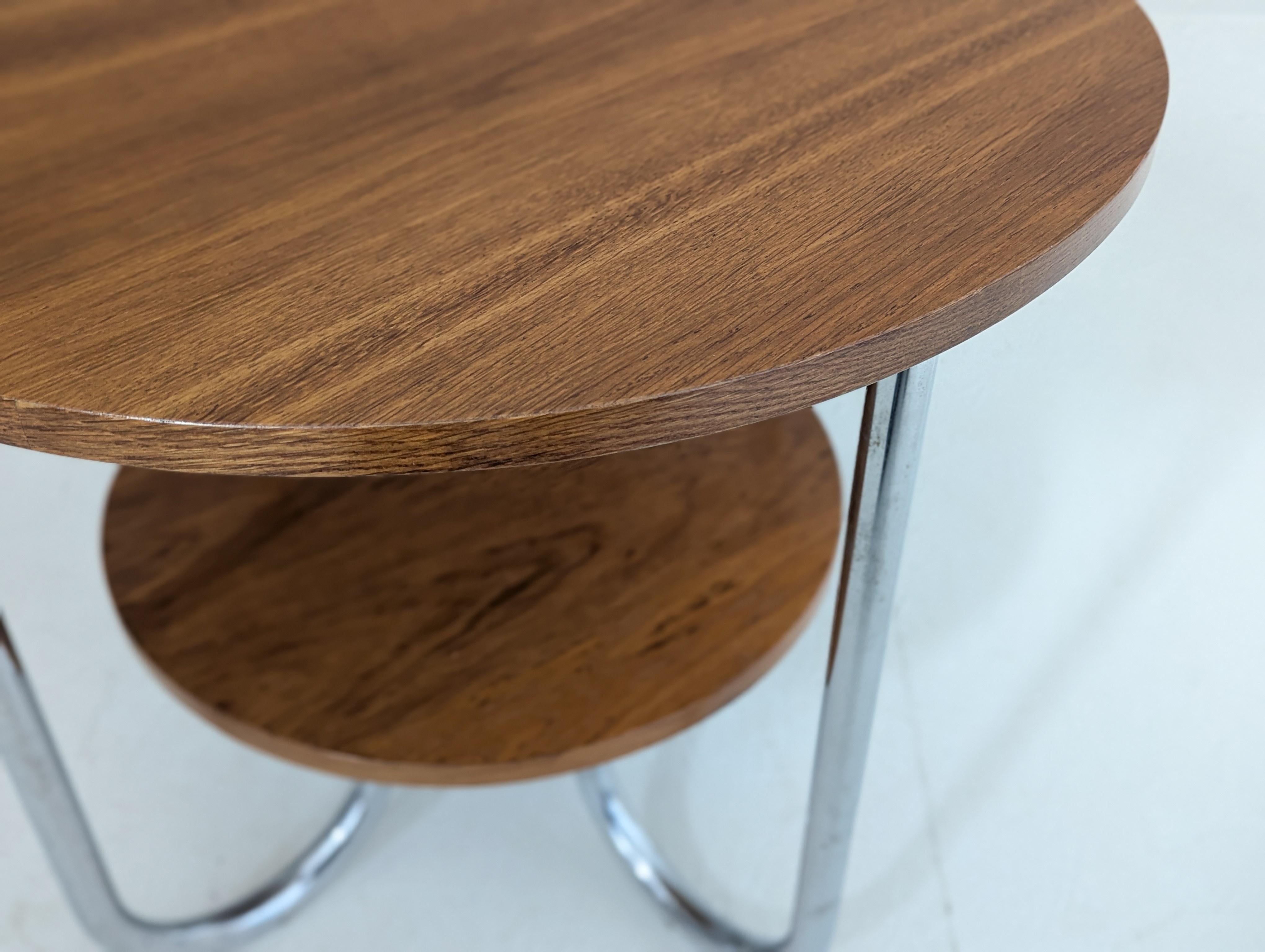 Table basse en acier tubulaire Bauhaus par Karel E. Ort pour Gottwald, années 1930 en vente 3